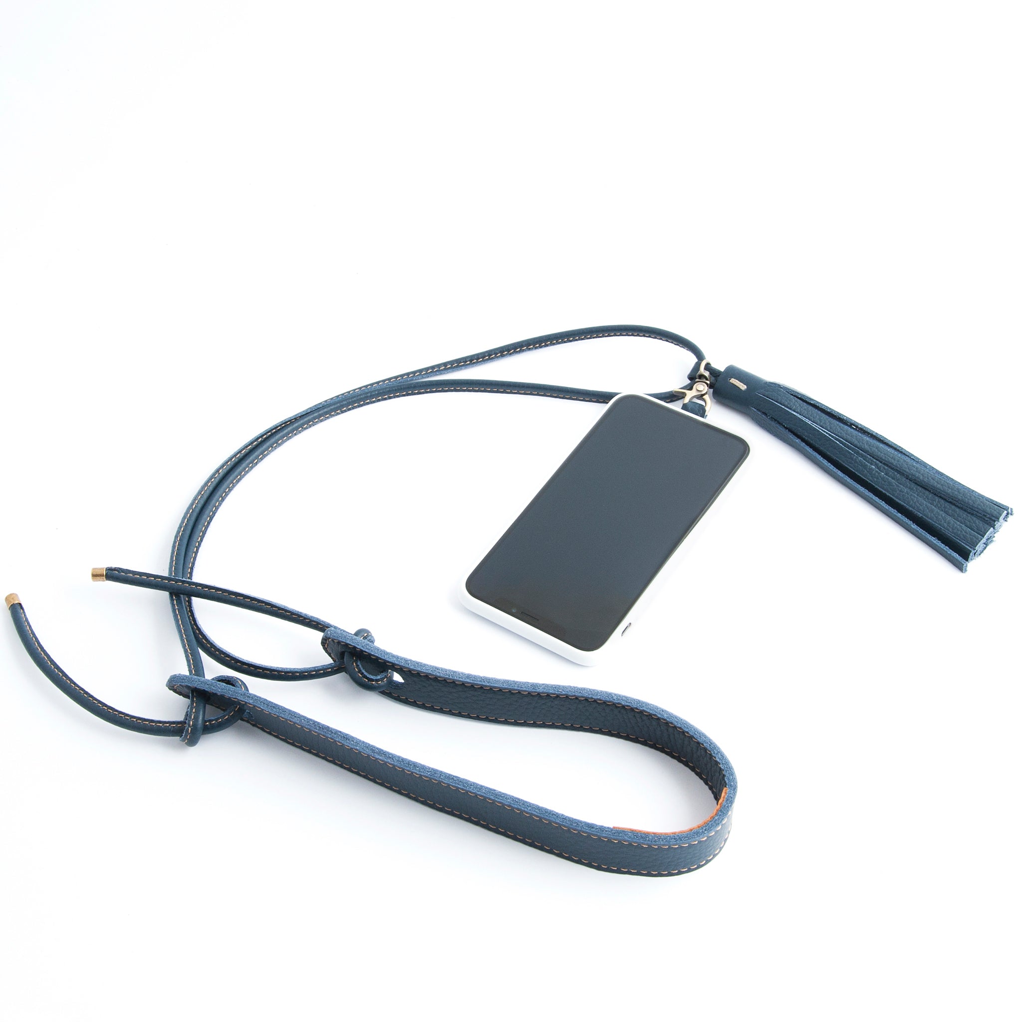 Matt aggancia cellulare martellato navy - Marta Ray