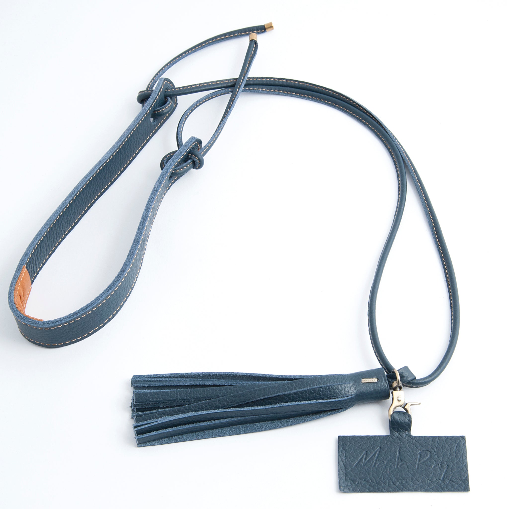 Matt aggancia cellulare martellato navy - Marta Ray