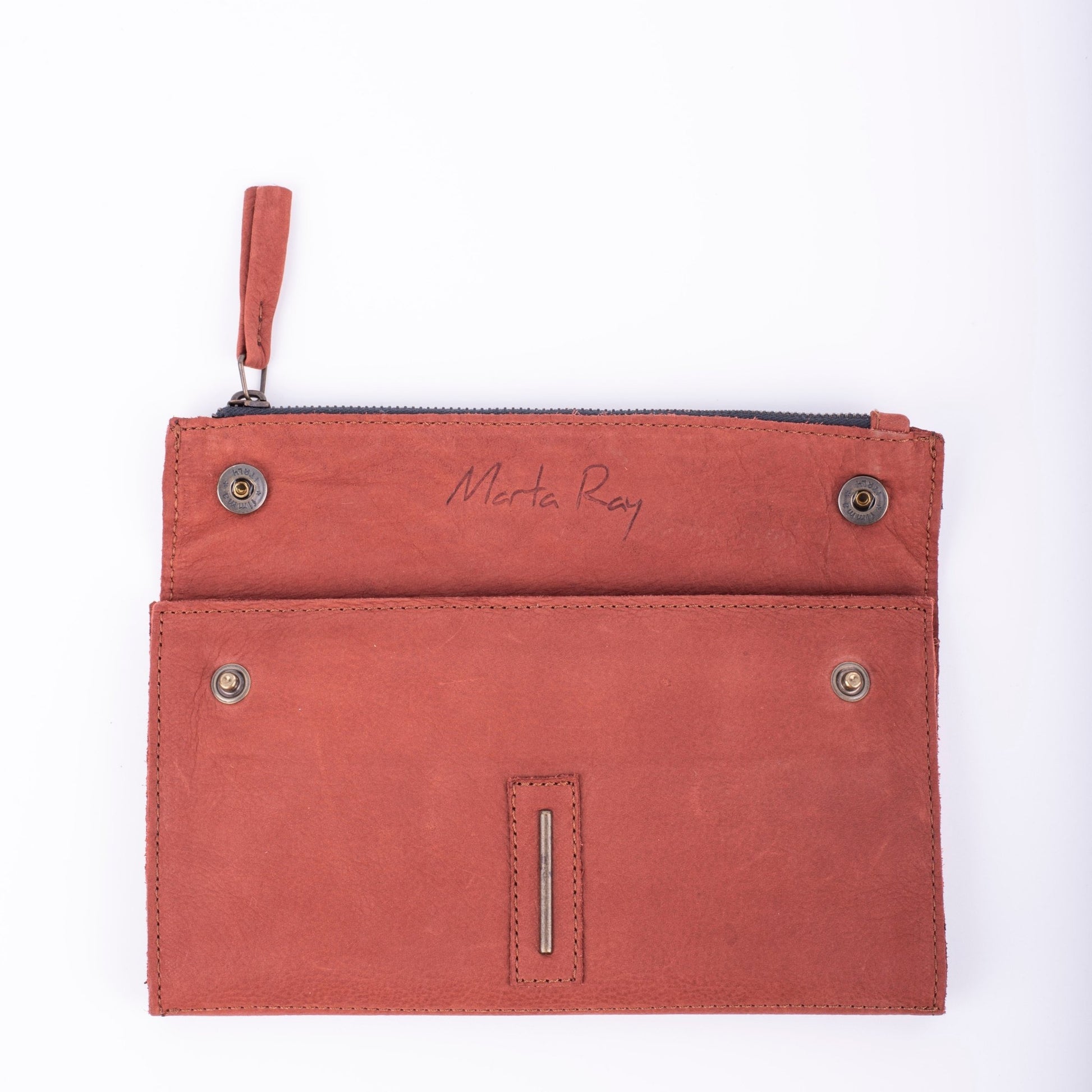 Max wallet long beach cuoio inglese - portafogli in pelle marrone - Marta Ray