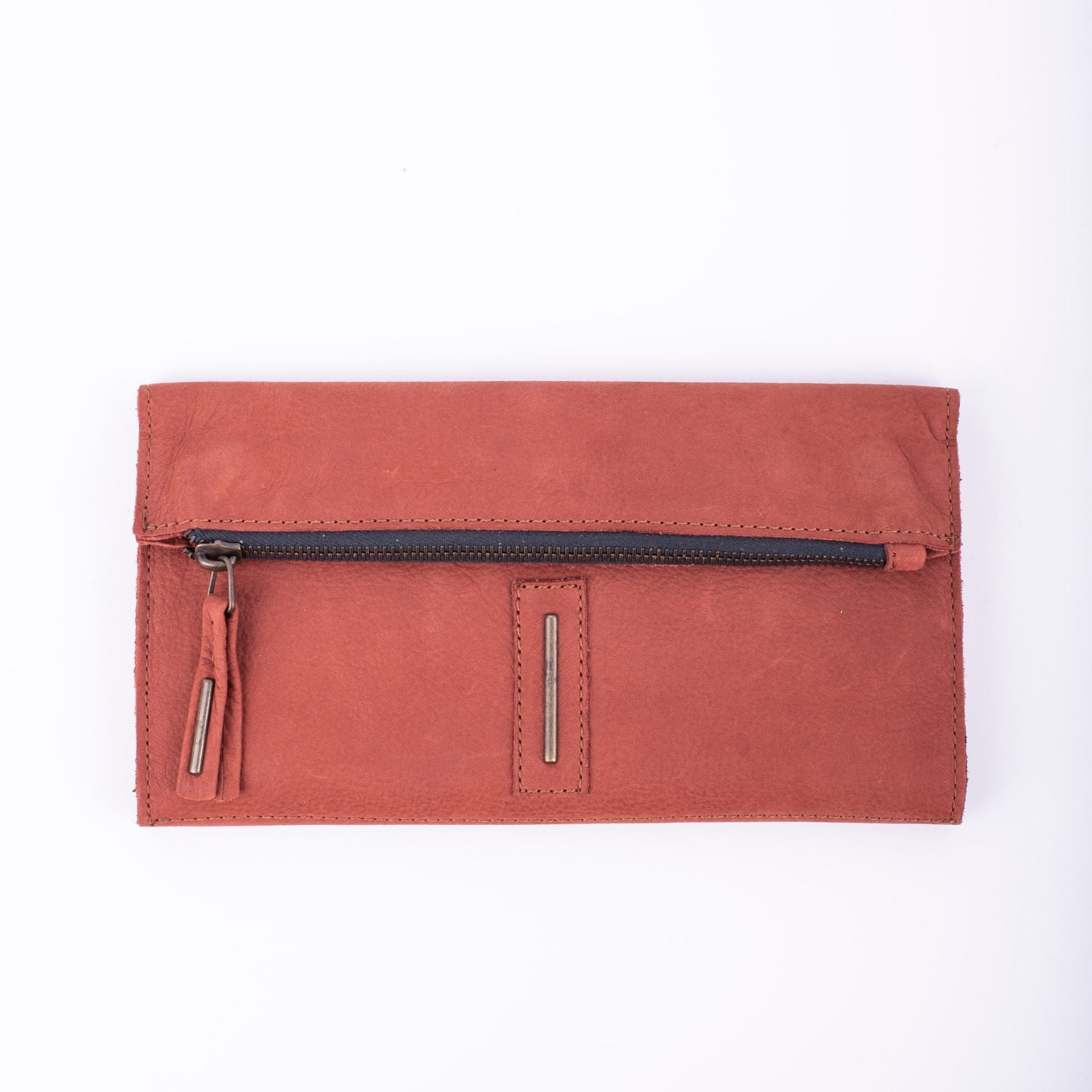 Max wallet long beach cuoio inglese - portafogli in pelle marrone - Marta Ray