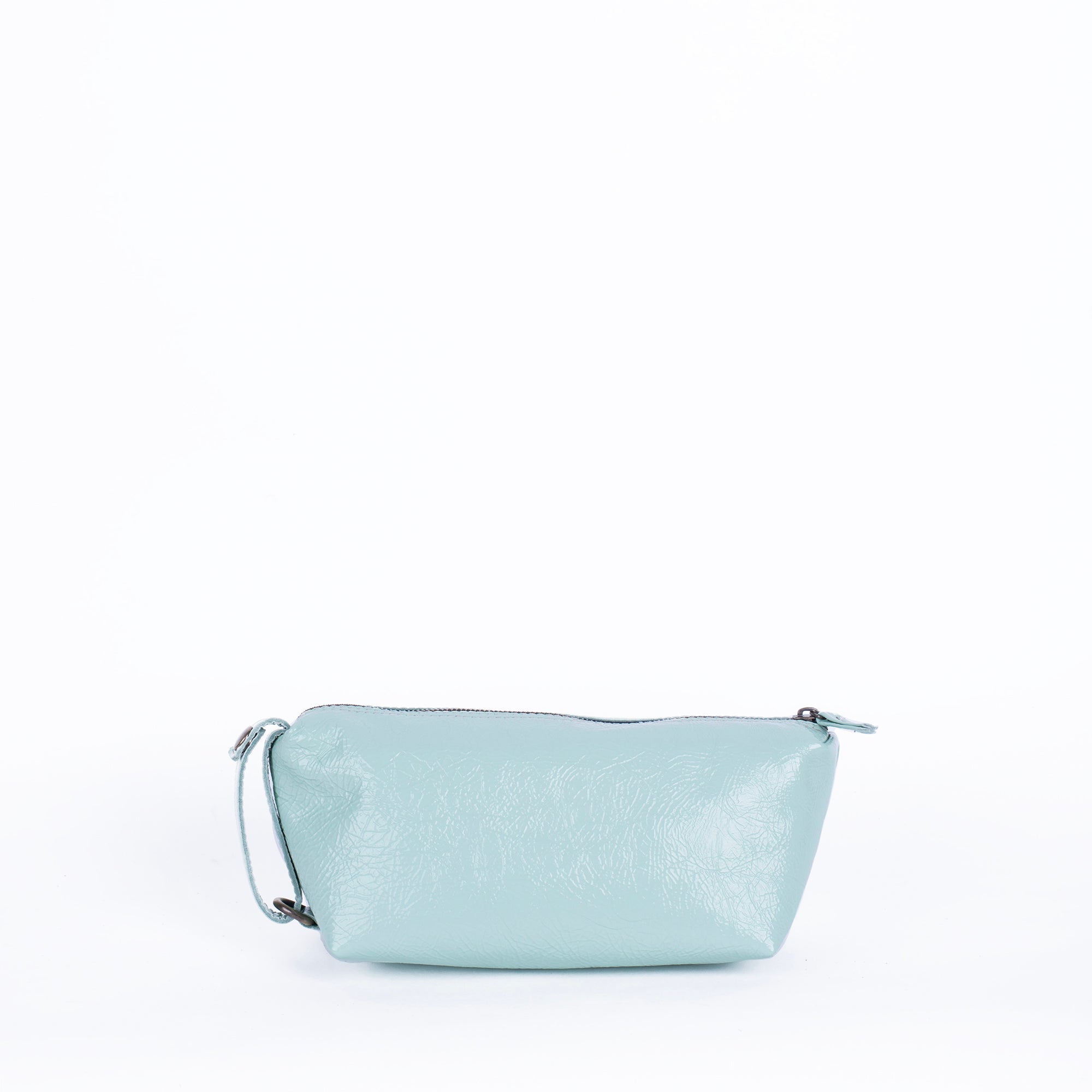 Meme Medium naplak verde acqua - borsa make-up in pelle verde - Marta Ray