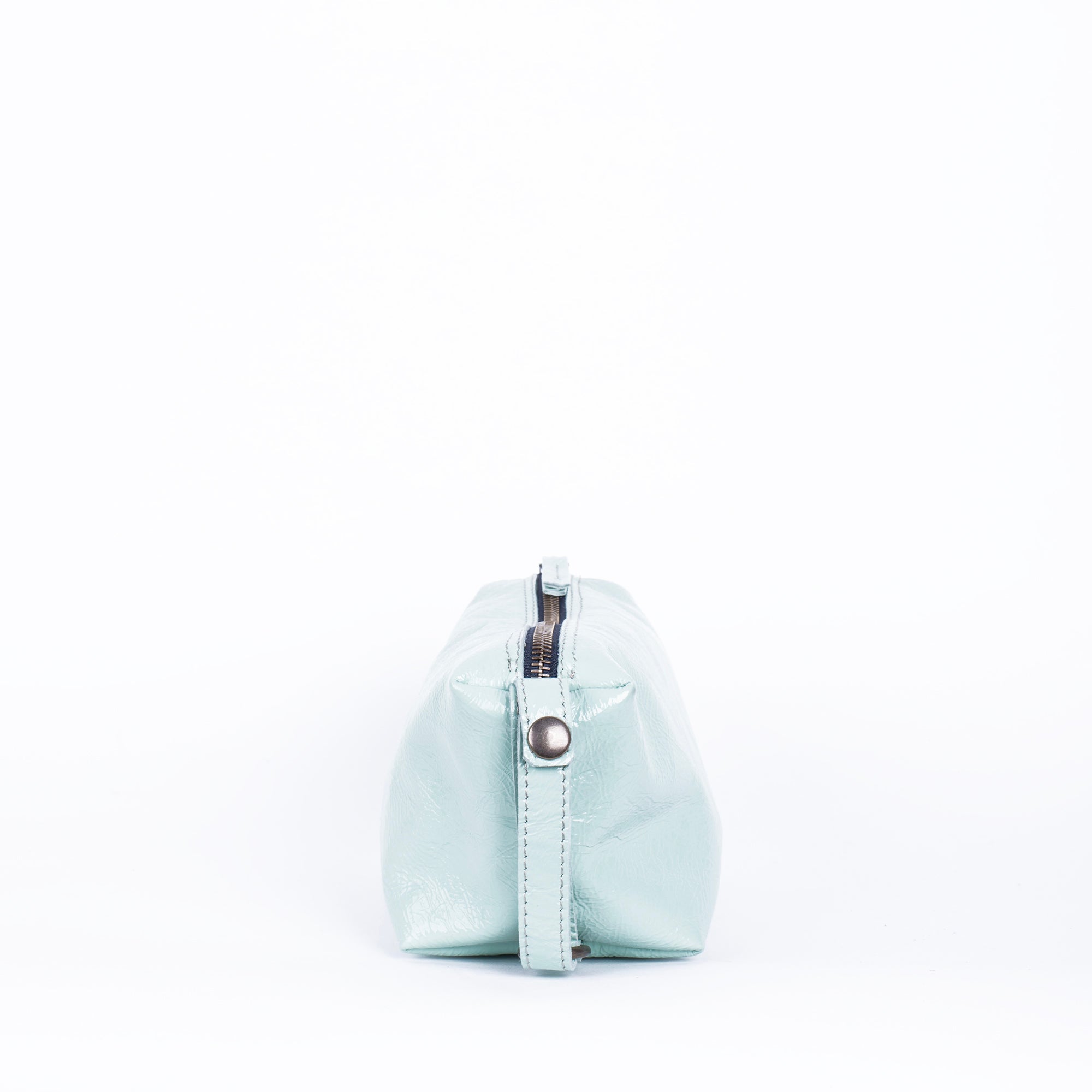 Meme Small naplak verde acqua - borsa make-up in pelle verde - Marta Ray
