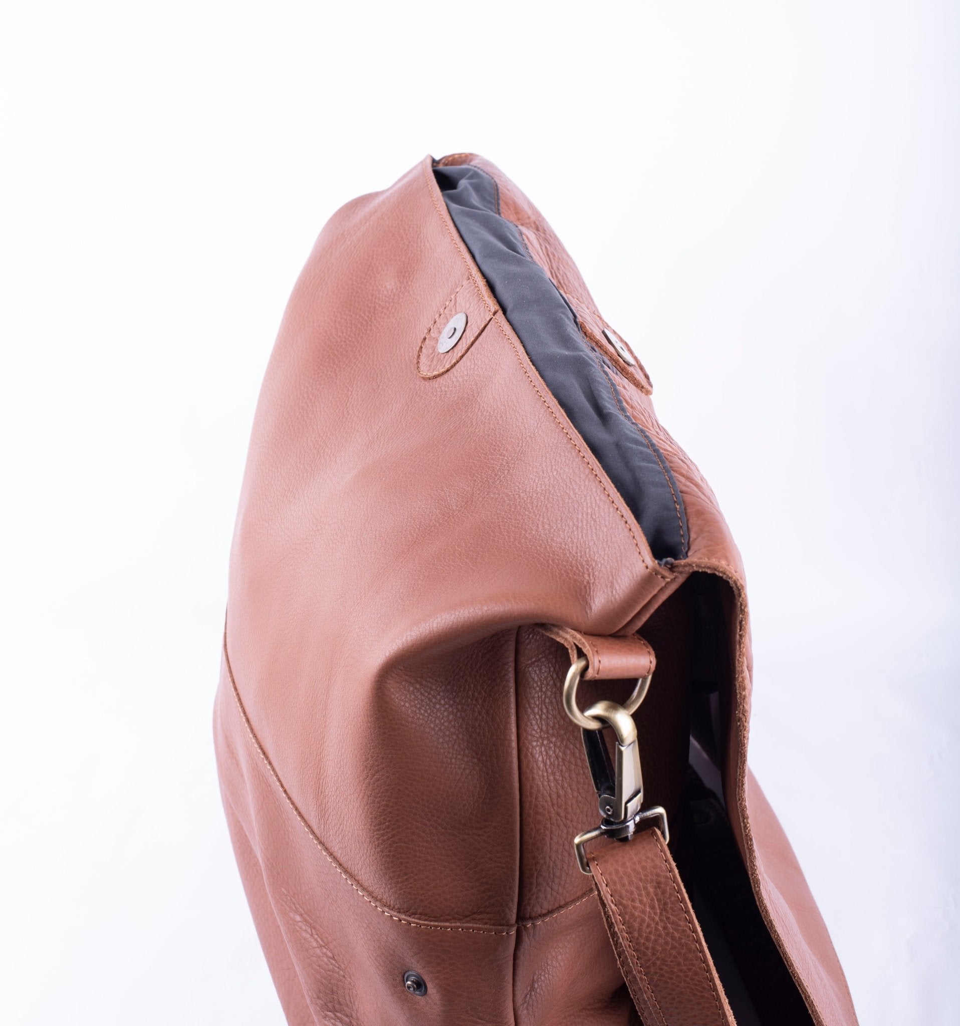 Mia amalfi nocciola - borsa grande a tracolla in pelle marrone - Marta Ray
