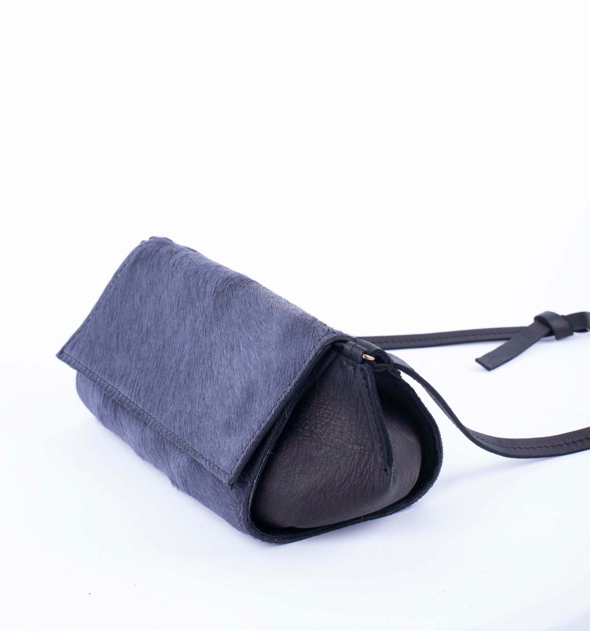 Minu cavallino fumo - borsa piccola a tracolla grigio - Marta Ray