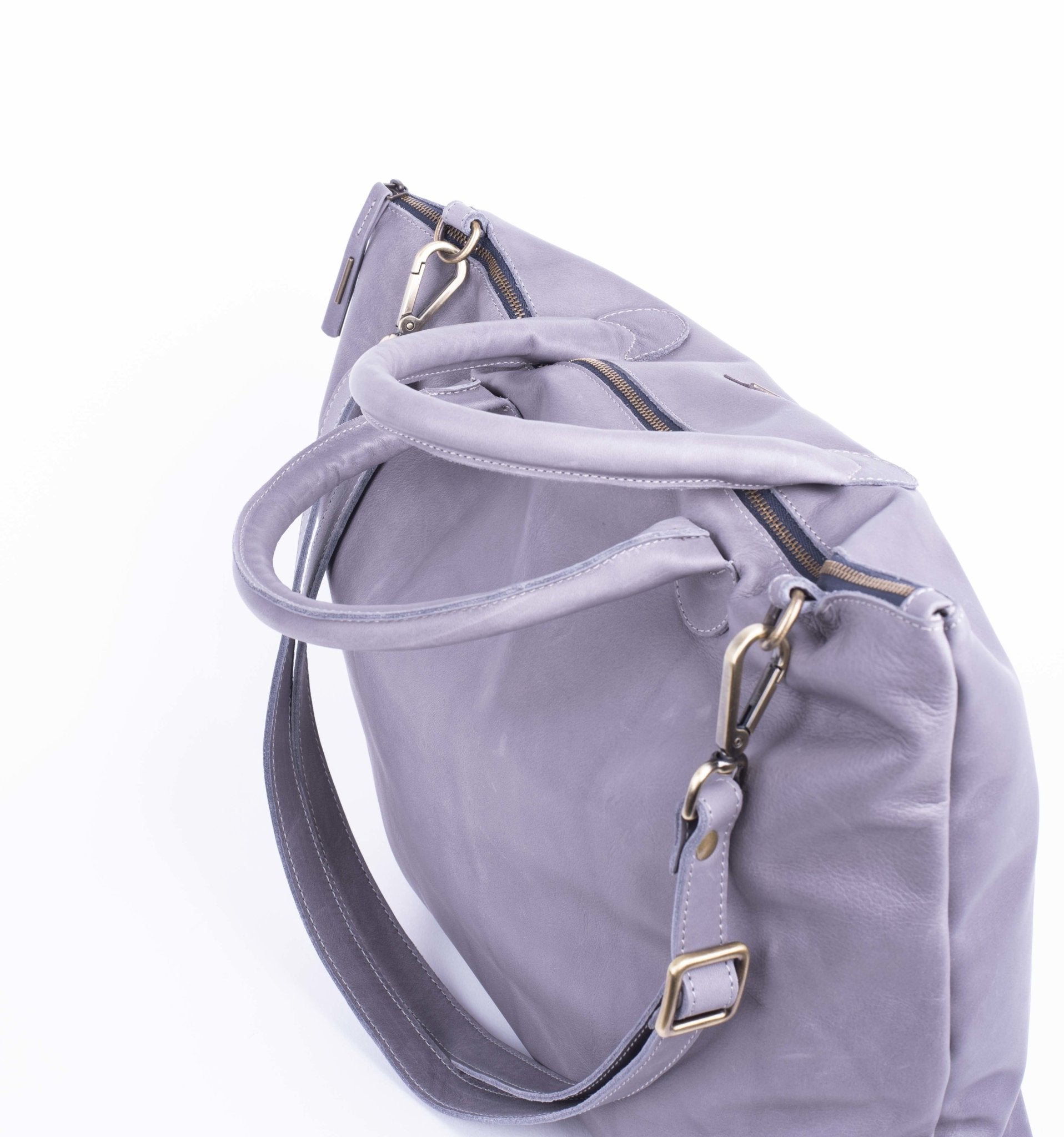 Miriam mousse frozen - borsa in pelle grigia - Marta Ray