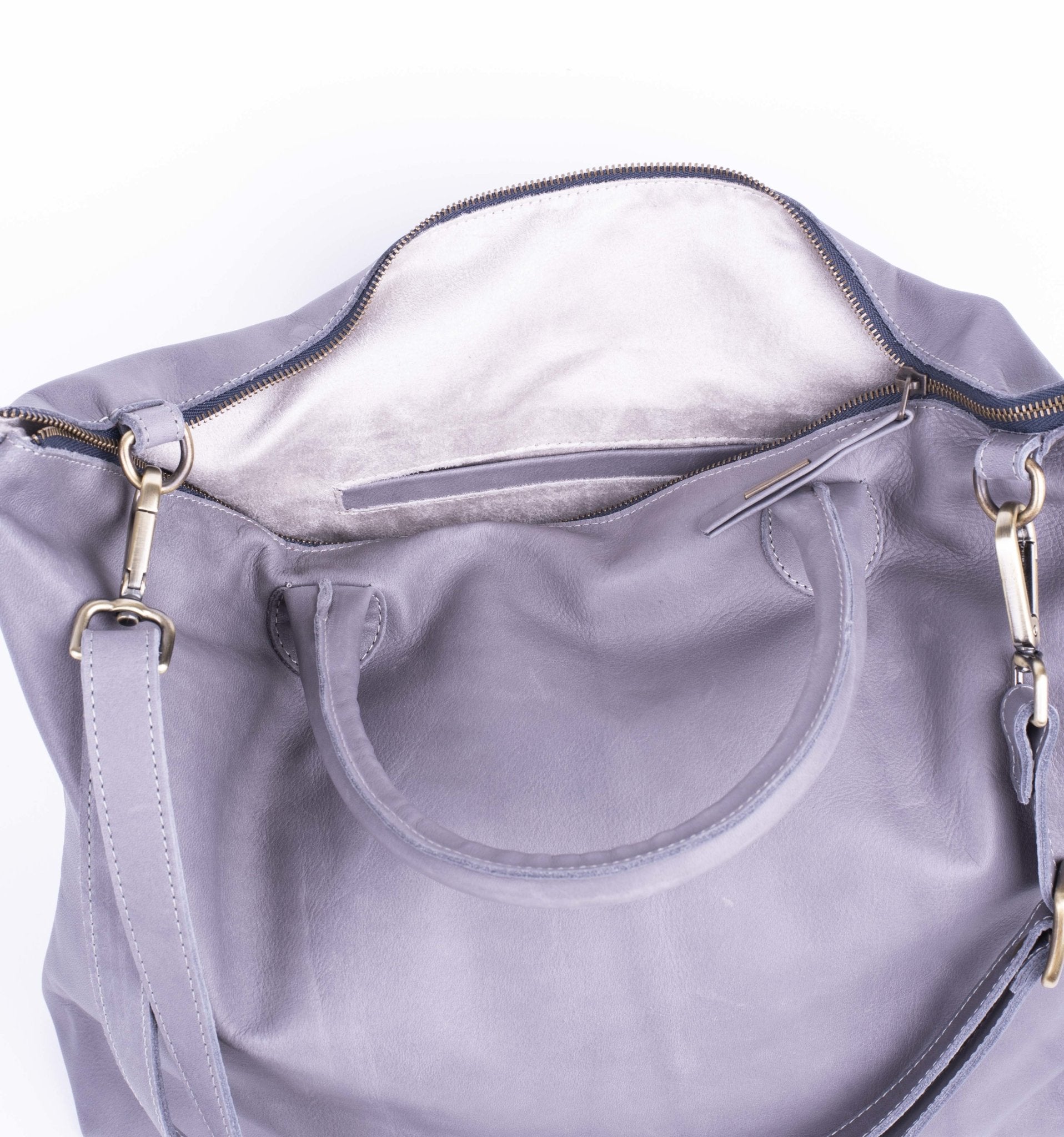 Miriam mousse frozen - borsa in pelle grigia - Marta Ray