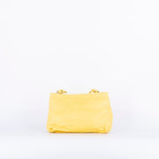 Mizuki mousse bicolor cedro/gesso - borsa a tracolla in pelle gialla - Marta Ray
