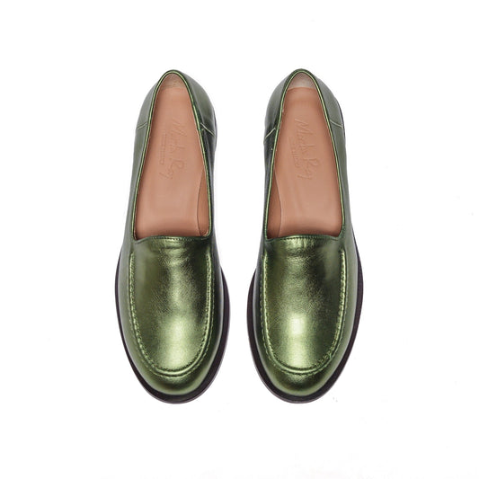 Mocassino Cosima nappa laminata military - Marta Ray