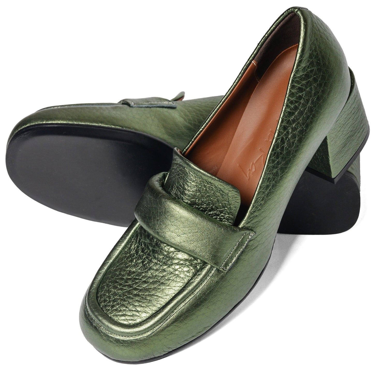 Mocassino Roz laminato verde - Marta Ray