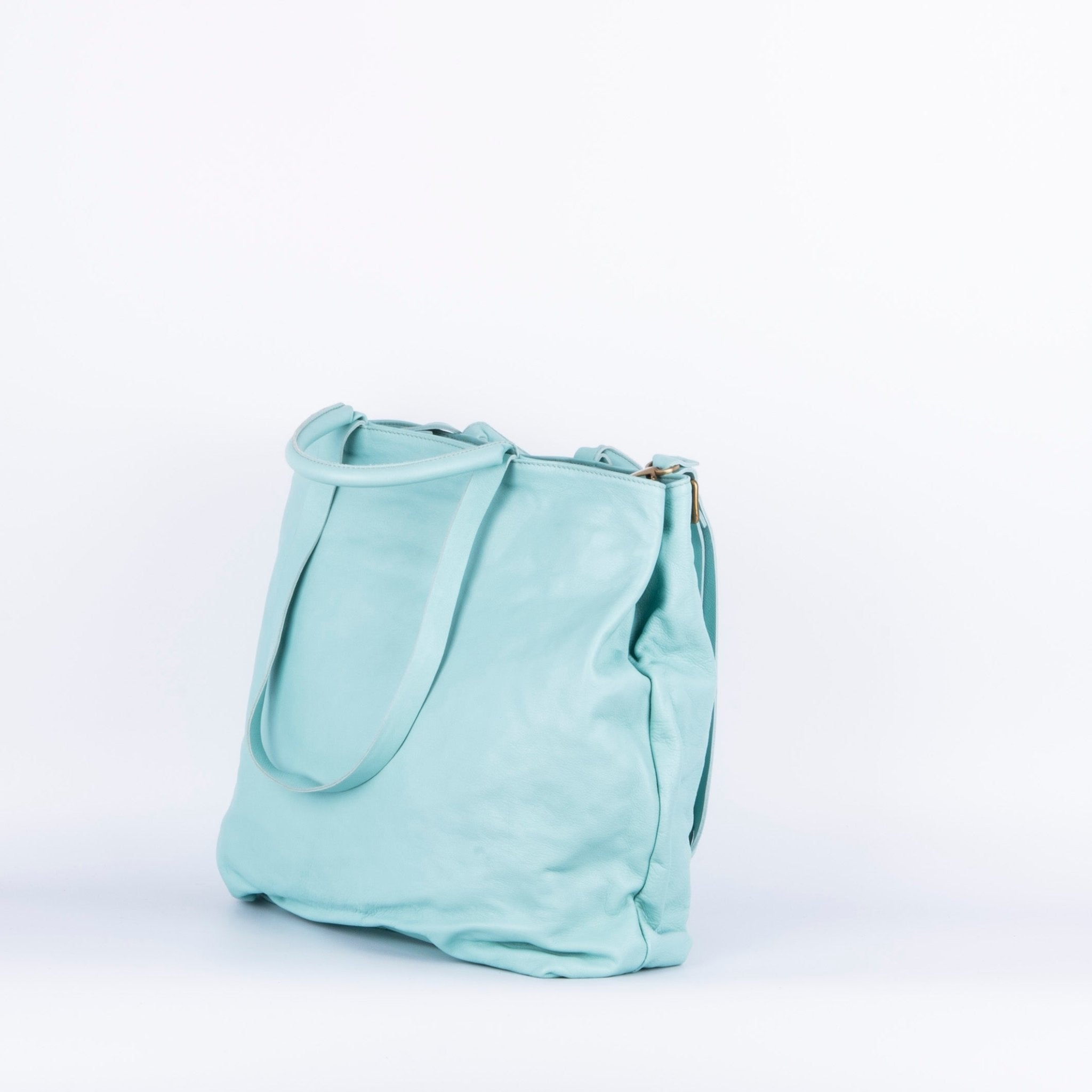 Momoko mousse acqua - borsa grande in pelle verde - Marta Ray