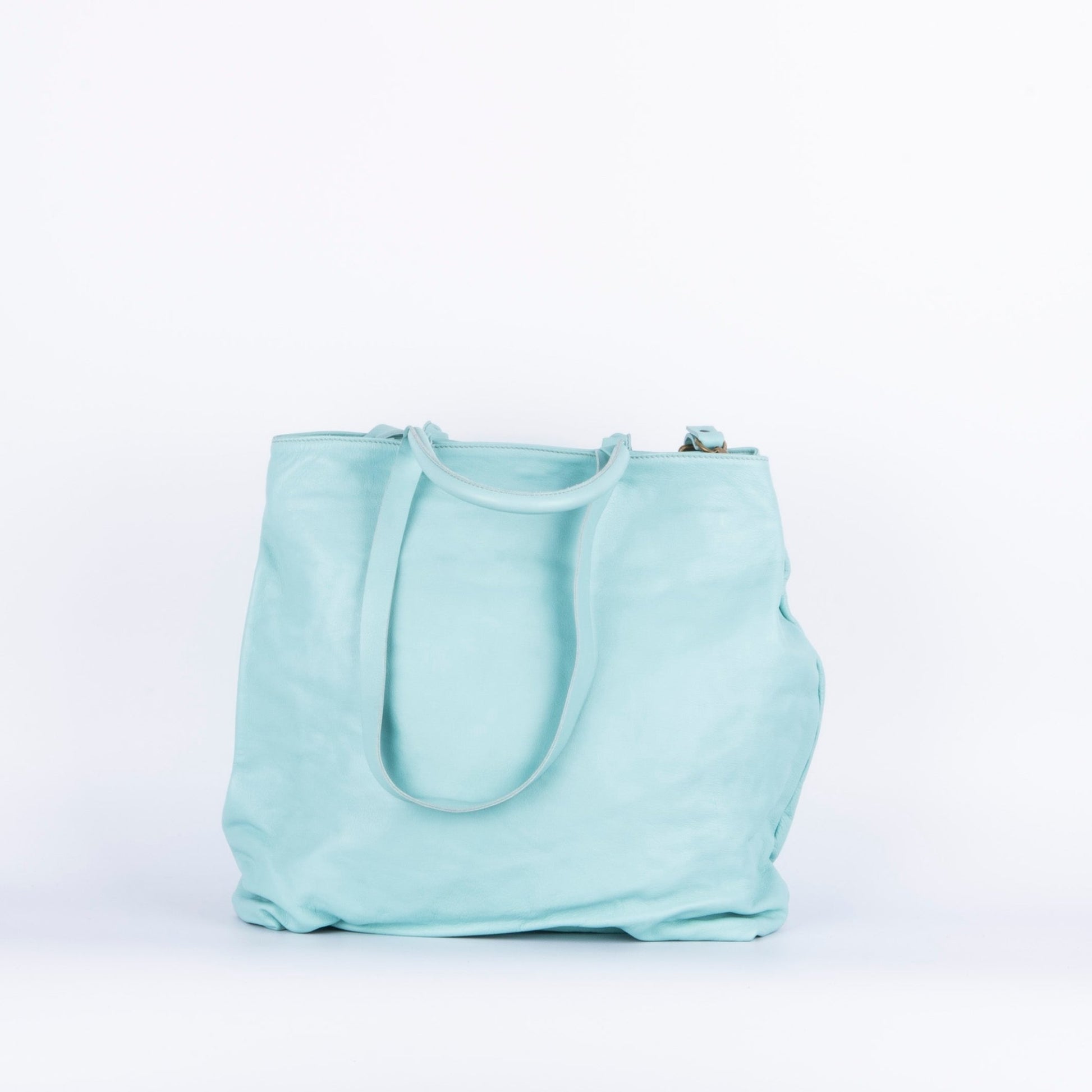 Momoko mousse acqua - borsa grande in pelle verde - Marta Ray