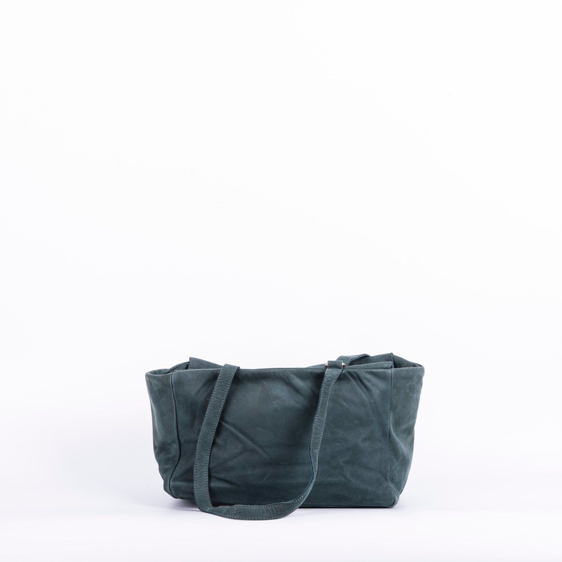 New Adele mousse/cavallino ottanio/fumo - borsa a tracolla in pelle verde - Marta Ray
