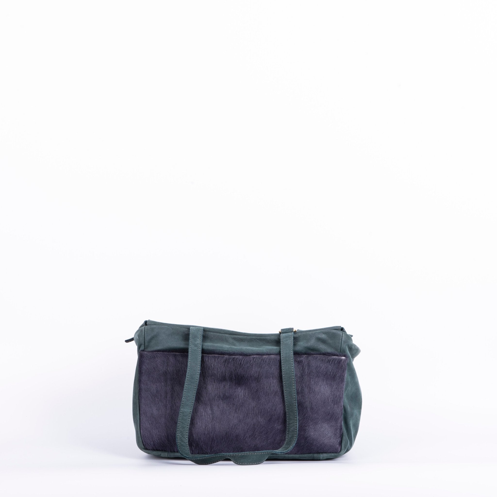 New Adele mousse/cavallino ottanio/fumo - borsa a tracolla in pelle verde - Marta Ray