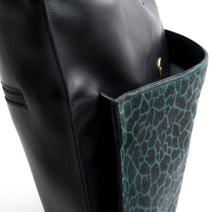 New Shopper cavallino giraffa petrolio - Marta Ray