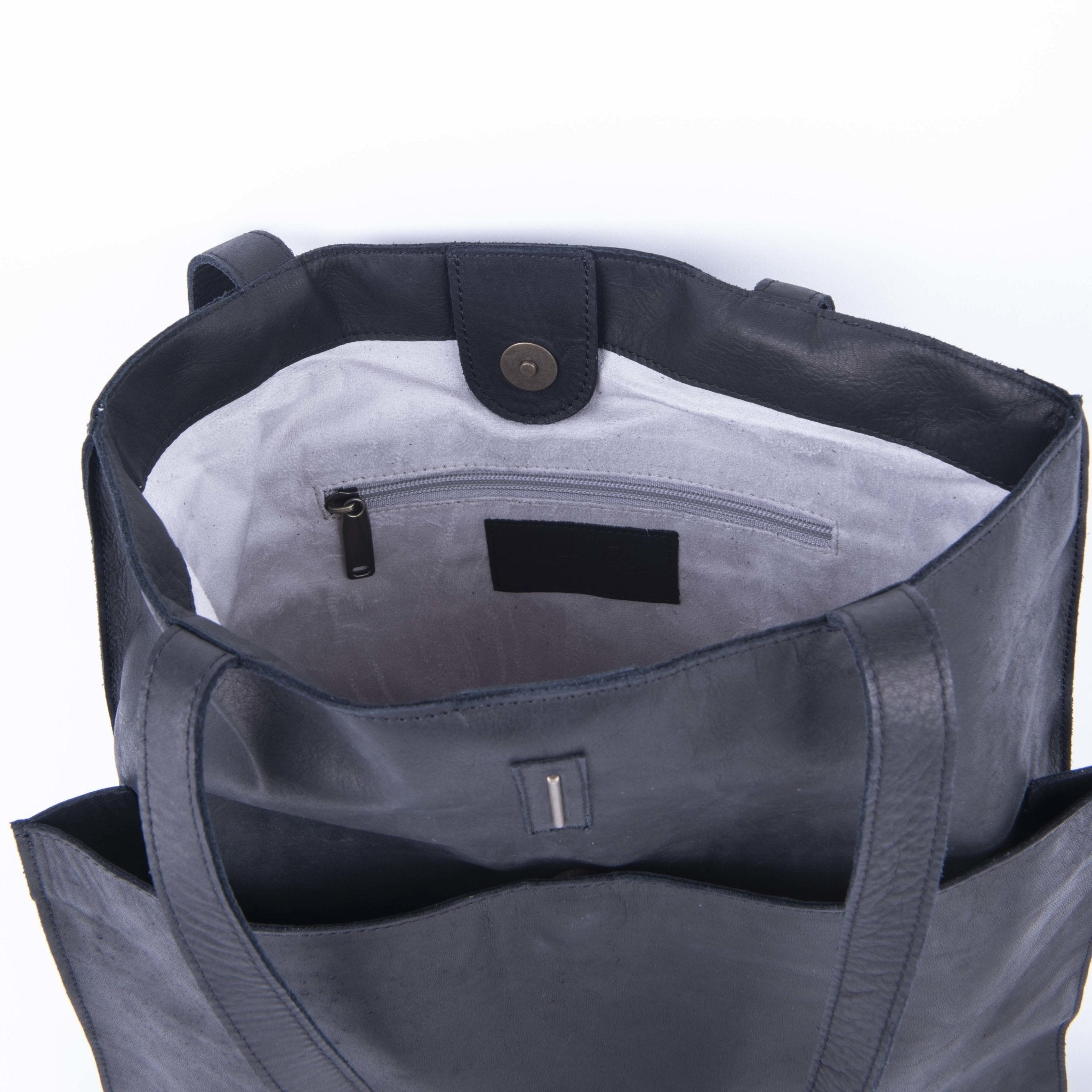 New shopper cerato nero - borsa shopping in pelle nera - Marta Ray