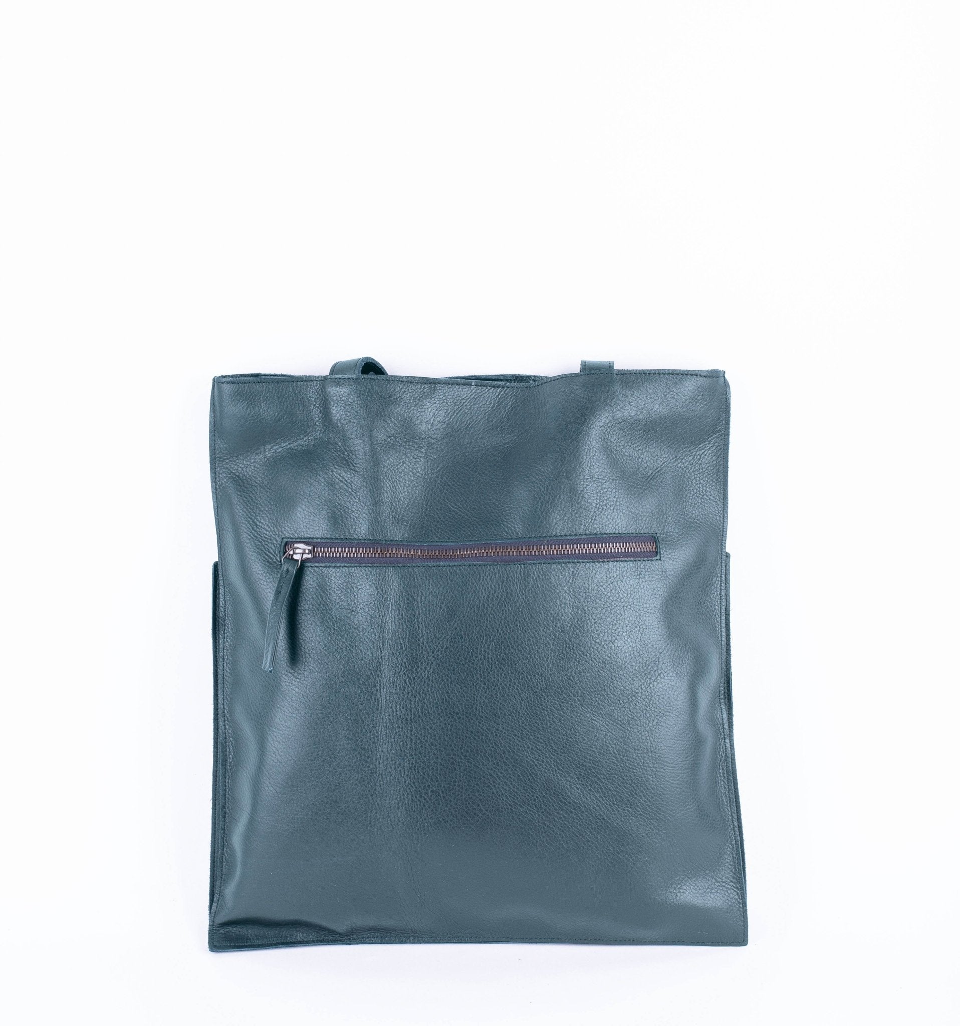 New shopper mousse cardo marino - borsa shopping in pelle verde - Marta Ray