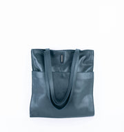 New shopper mousse cardo marino - borsa shopping in pelle verde - Marta Ray