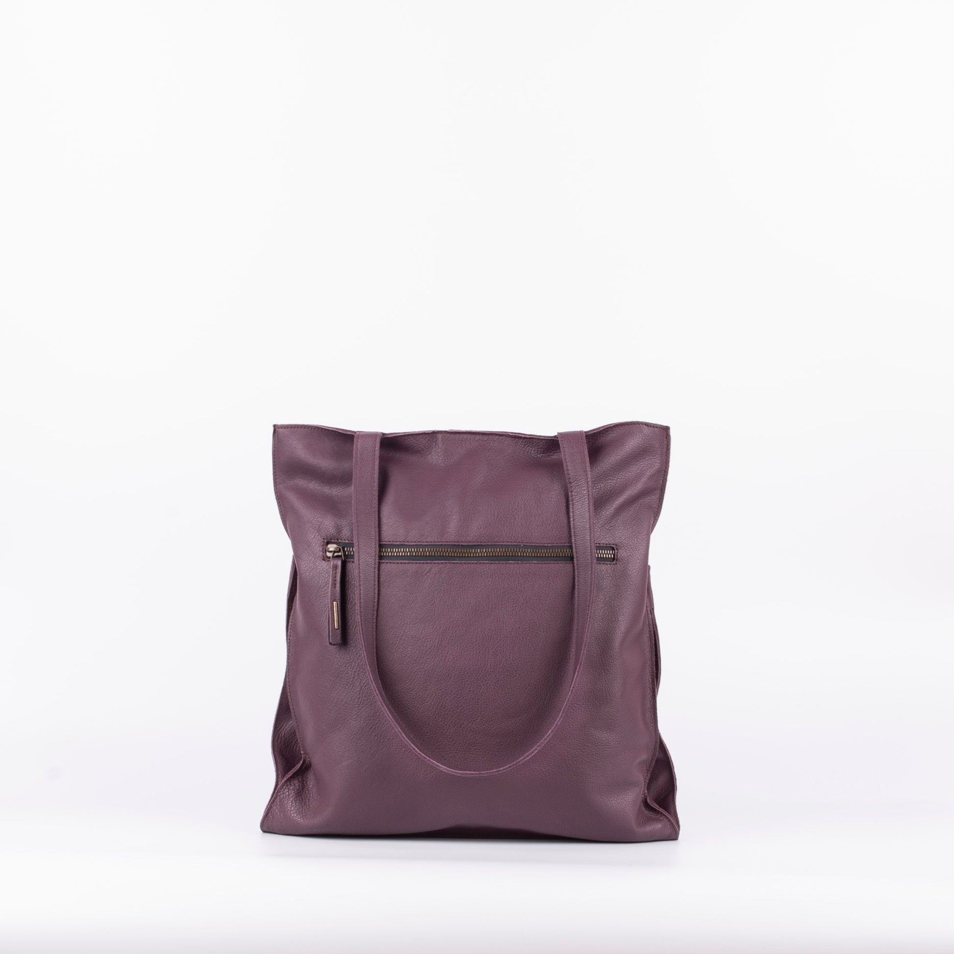 New shopper mousse viola - shopper in pelle viola - Marta Ray