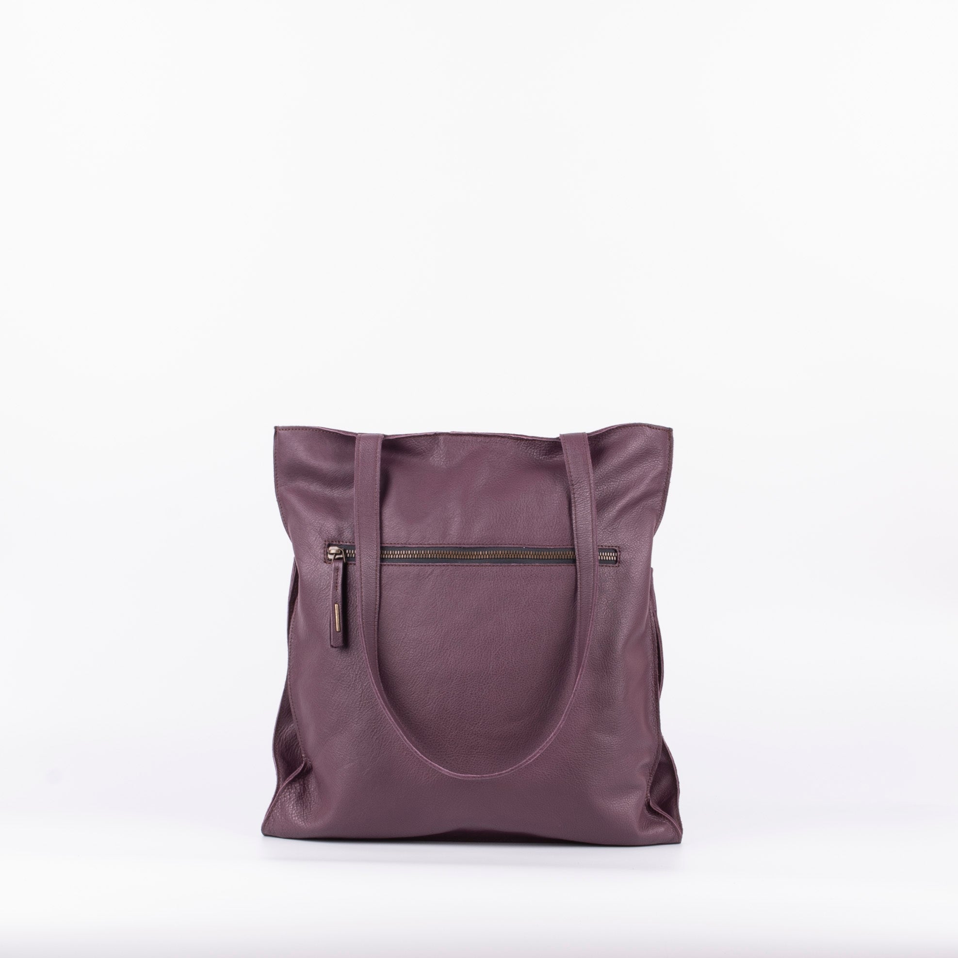 New shopper mousse viola - shopper in pelle viola - Marta Ray