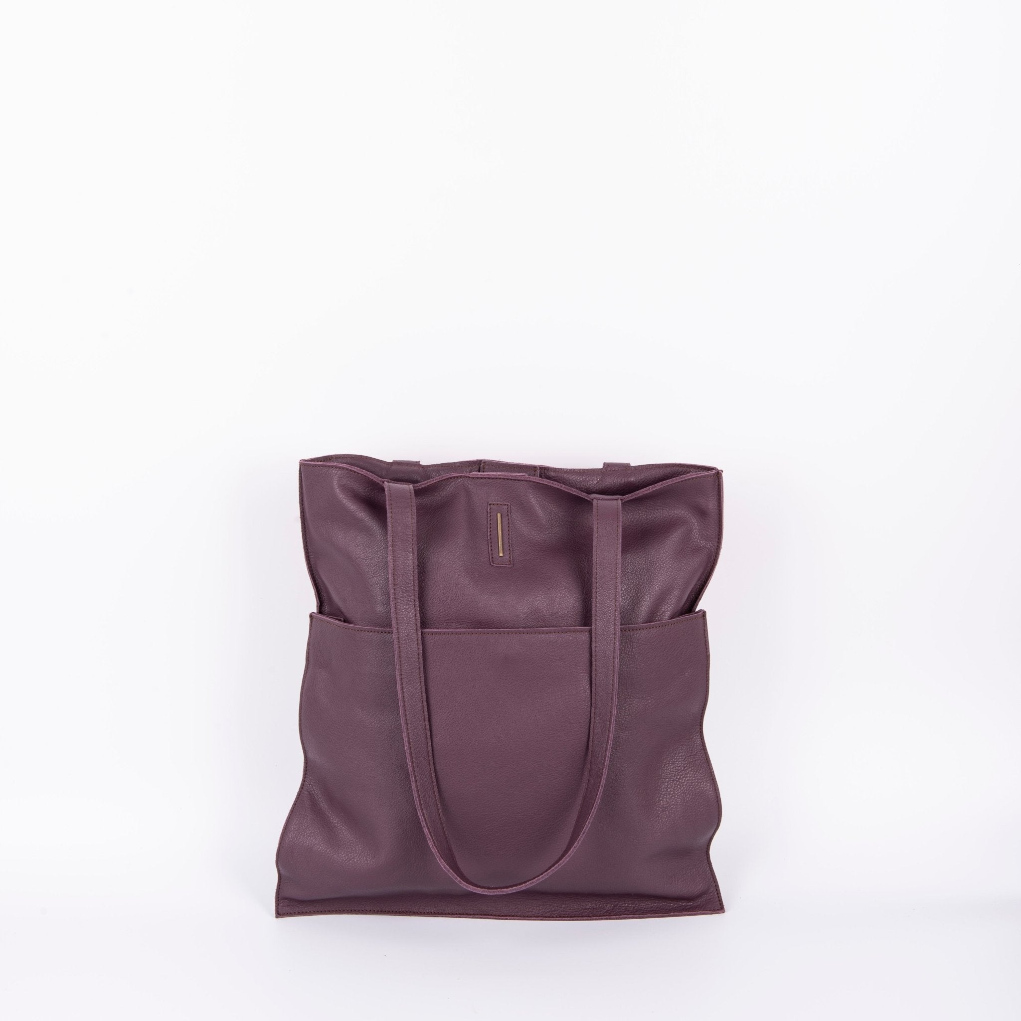 New shopper mousse viola - shopper in pelle viola - Marta Ray