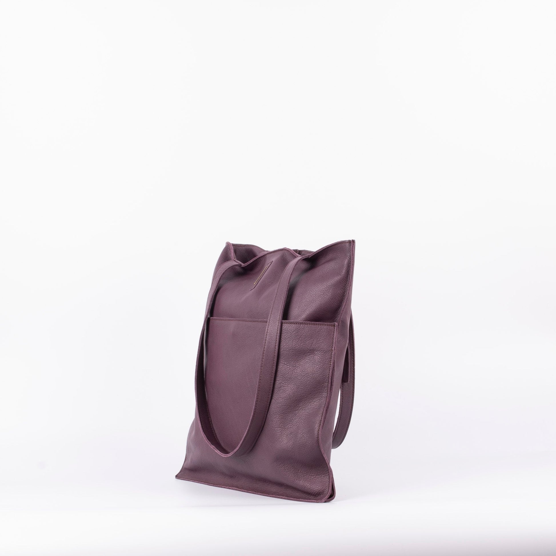 New shopper mousse viola - shopper in pelle viola - Marta Ray