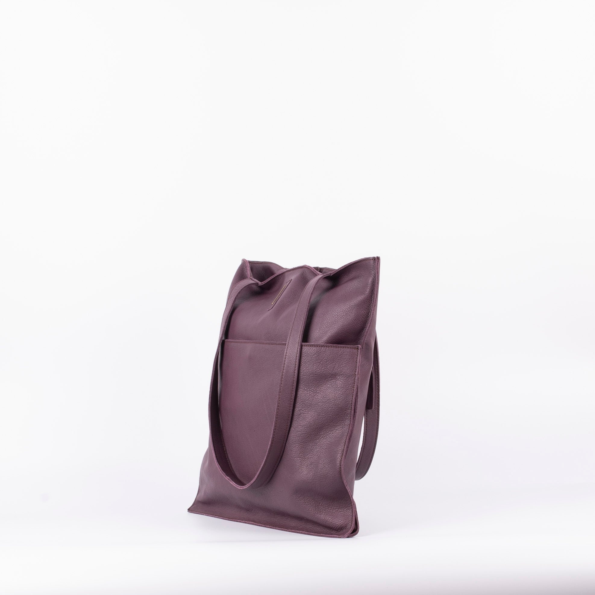 New shopper mousse viola - shopper in pelle viola - Marta Ray