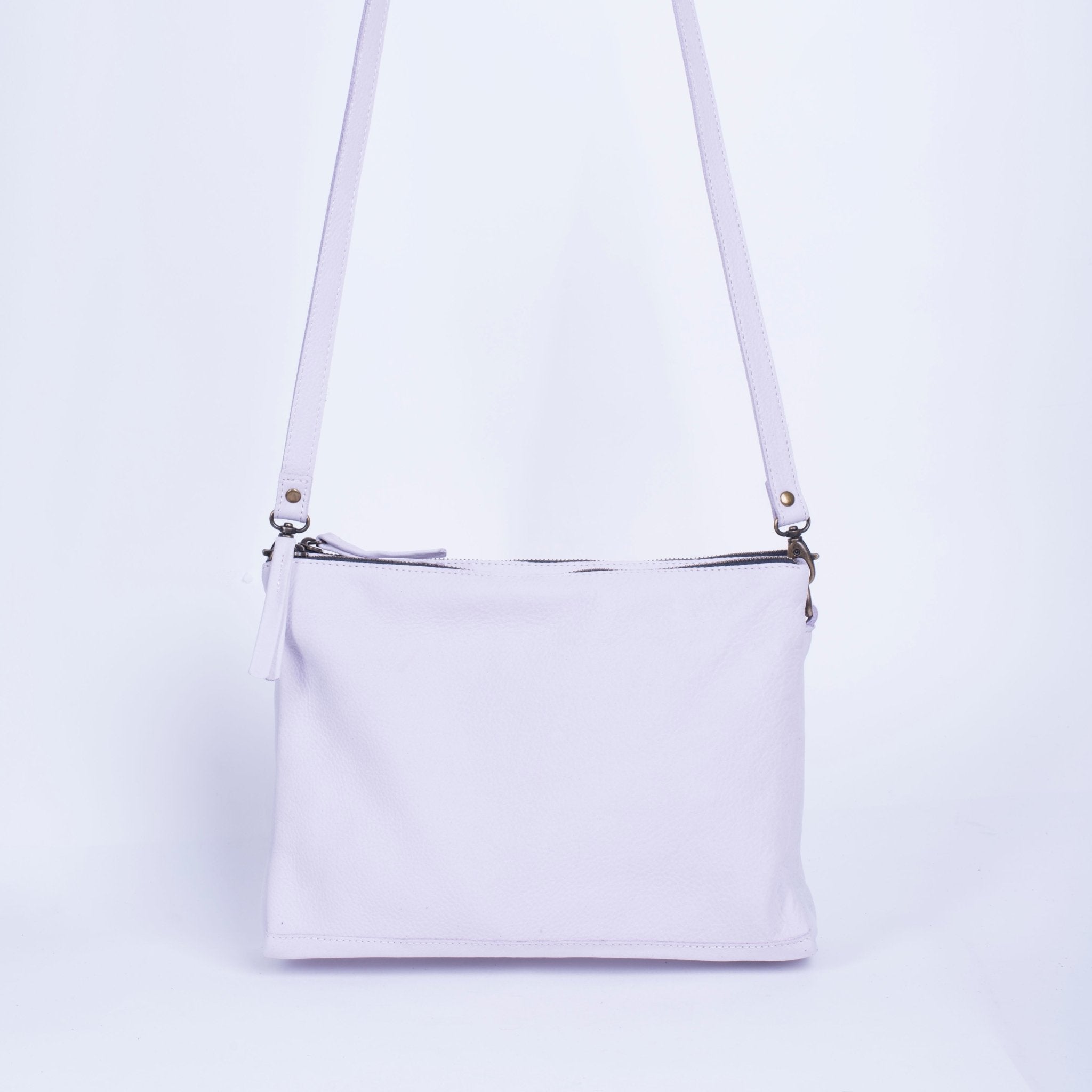 Nieves long beach provenza - piattina a tracolla piccola in pelle bianca - Marta Ray