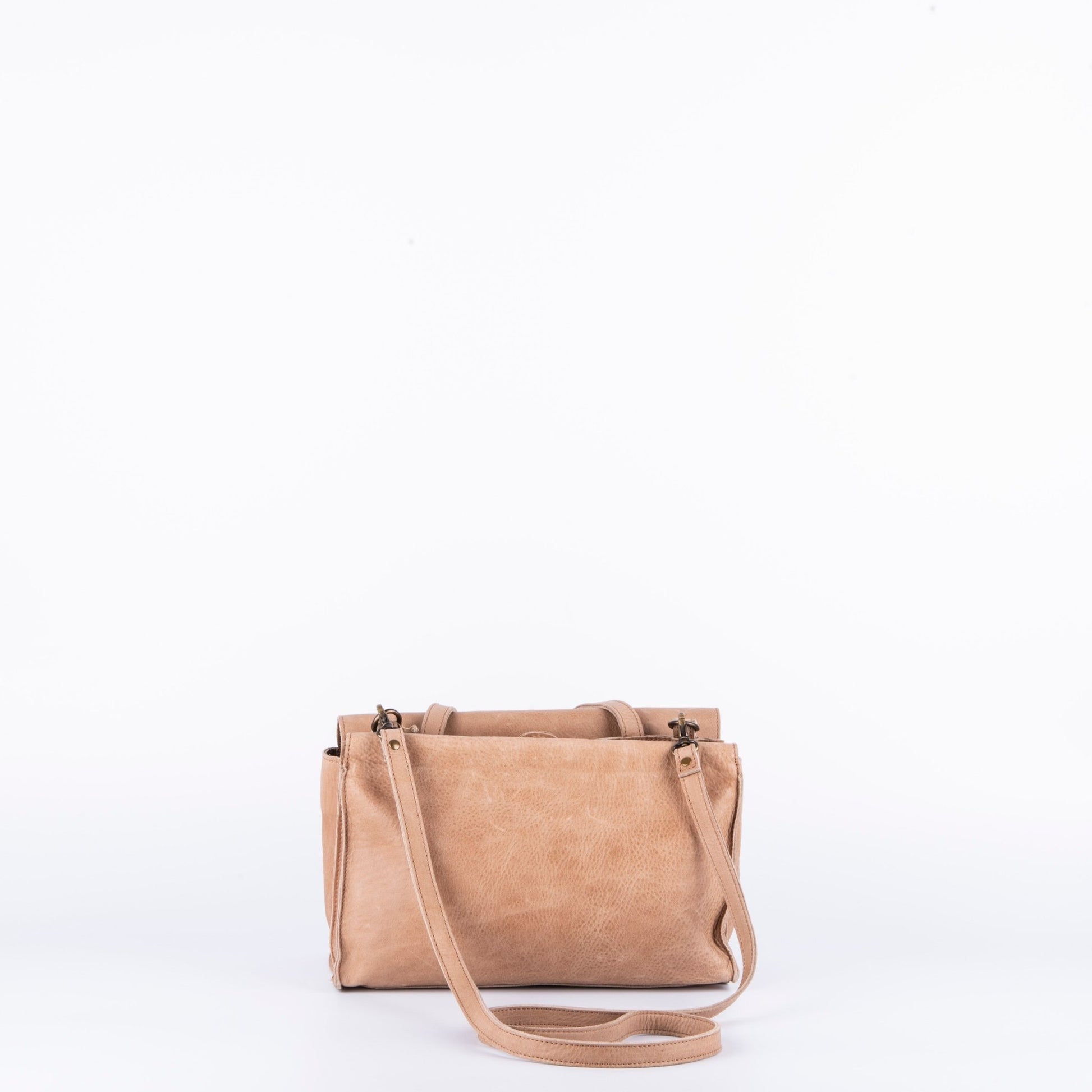 Olimpia spider noce - borsa a tracolla in pelle beige - Marta Ray