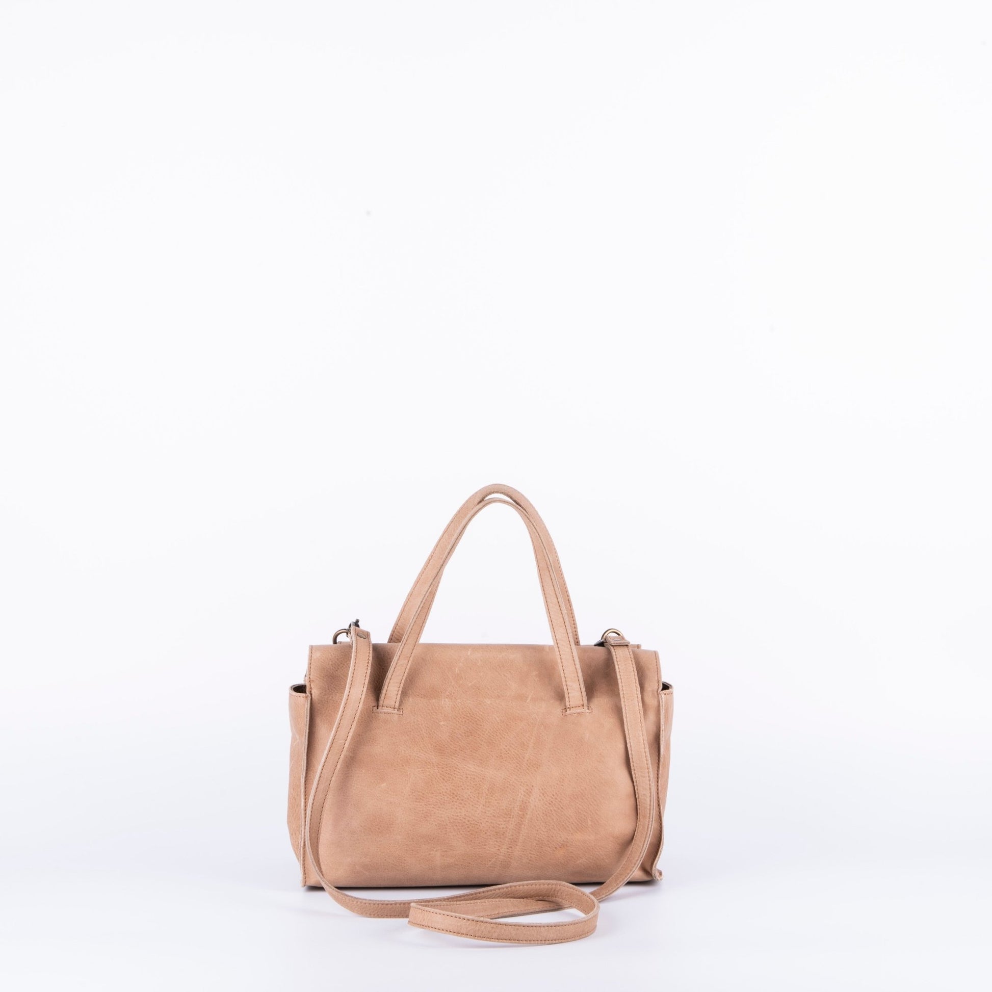 Olimpia spider noce - borsa a tracolla in pelle beige - Marta Ray