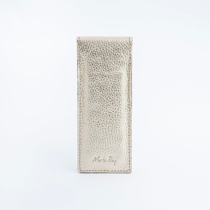 Pen portapenne martellato laminato platino - Marta Ray