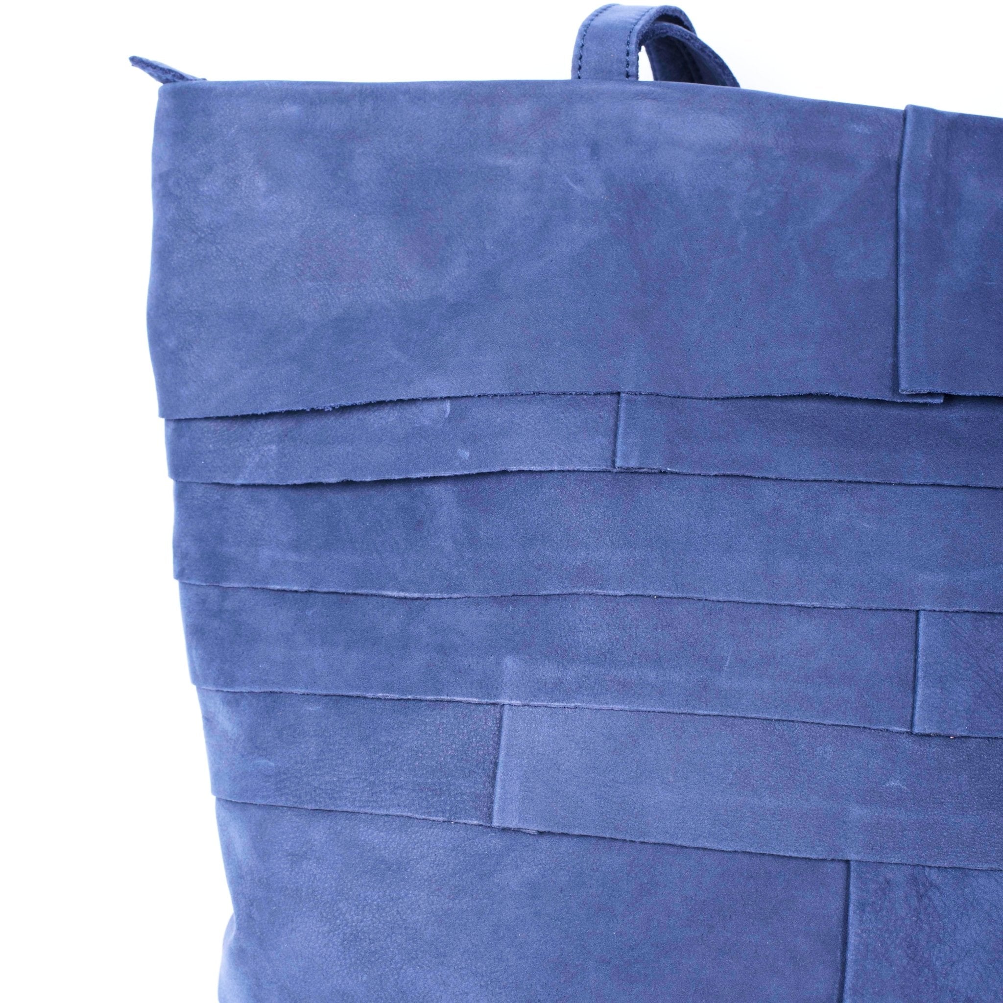 Pepita long beach navy - borsa shopping in pelle blu - Marta Ray