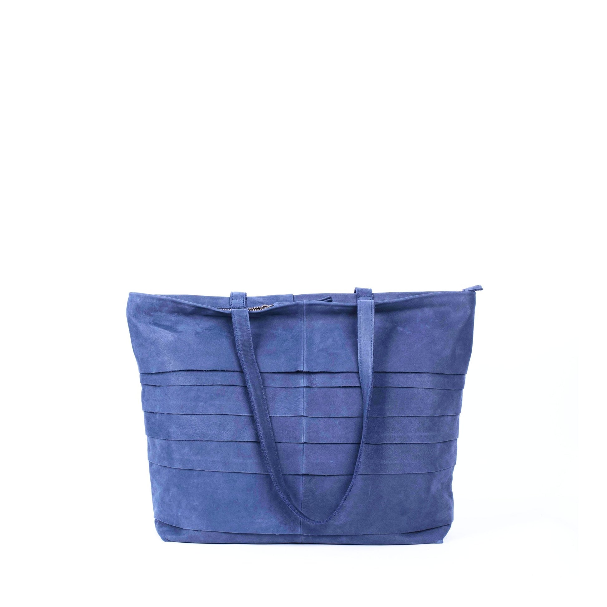 Pepita long beach navy - borsa shopping in pelle blu - Marta Ray