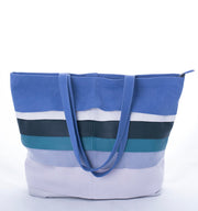 Pepita pantone mix2 - borsa shopping in pelle blu e verde - Marta Ray