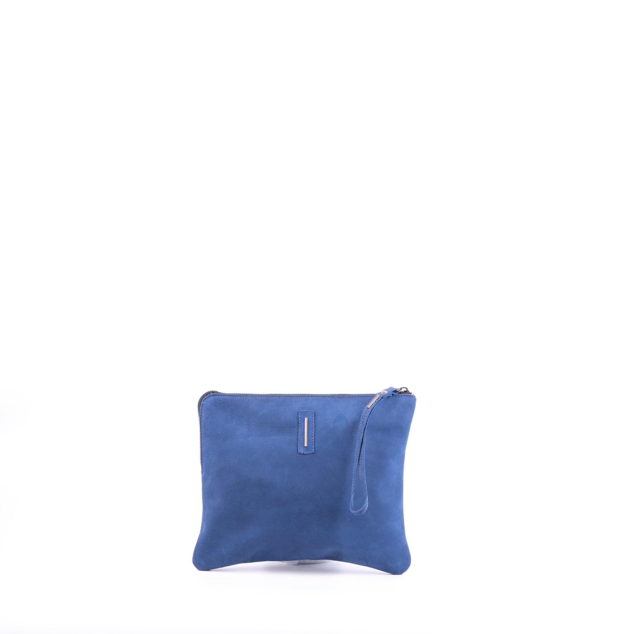 Pia Large long beach blu indemoniato - borsellino in pelle blu - Marta Ray