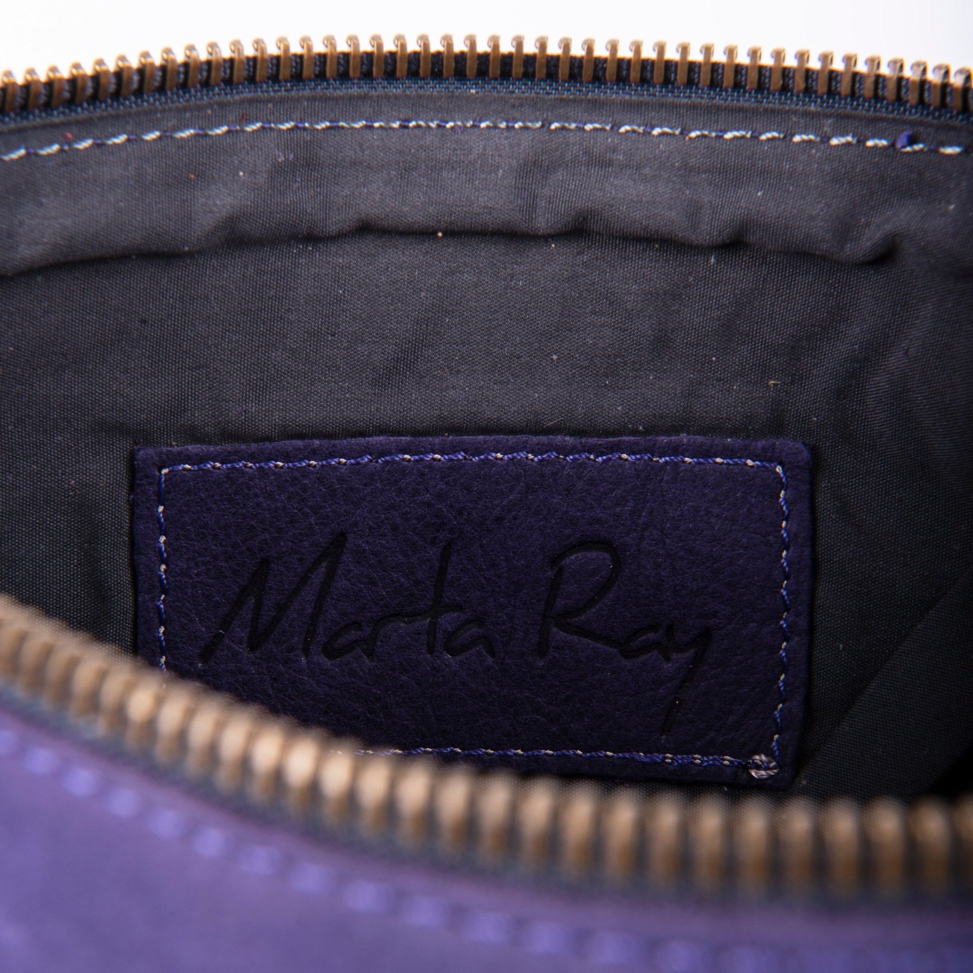 Pia Large long beach indaco- borsellino in pelle viola - Marta Ray