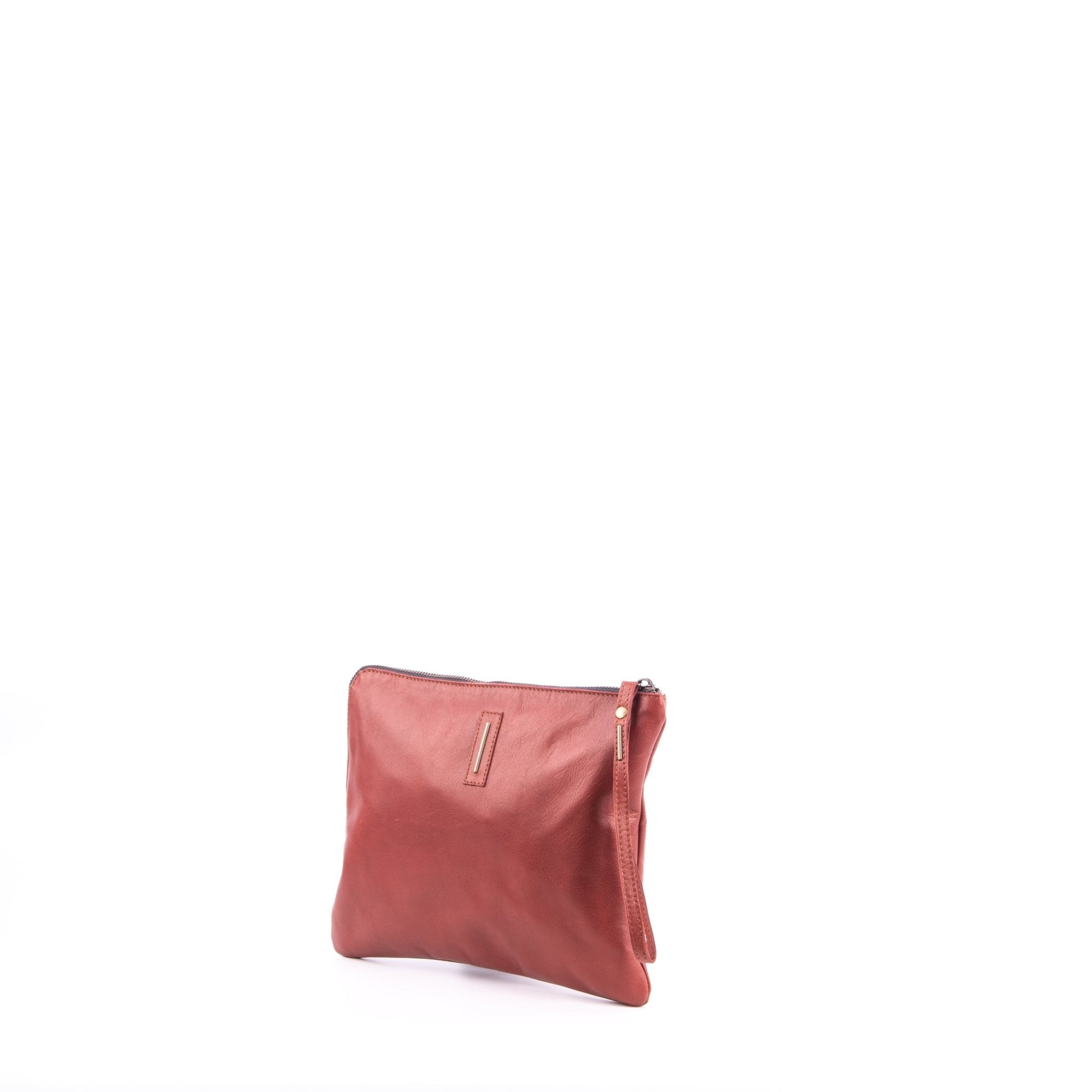 Pia Large mousse cuoio inglese - borsellino in pelle marrone - Marta Ray