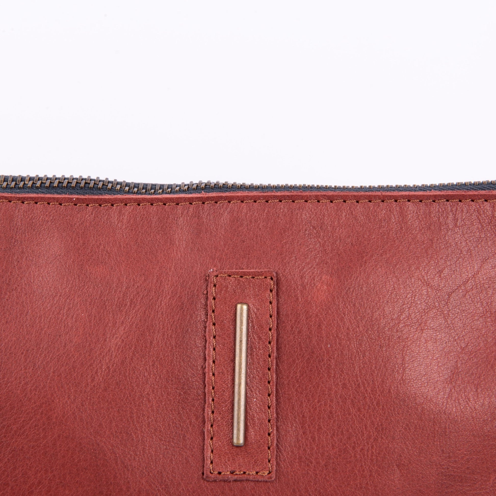 Pia Large mousse cuoio inglese - borsellino in pelle marrone - Marta Ray