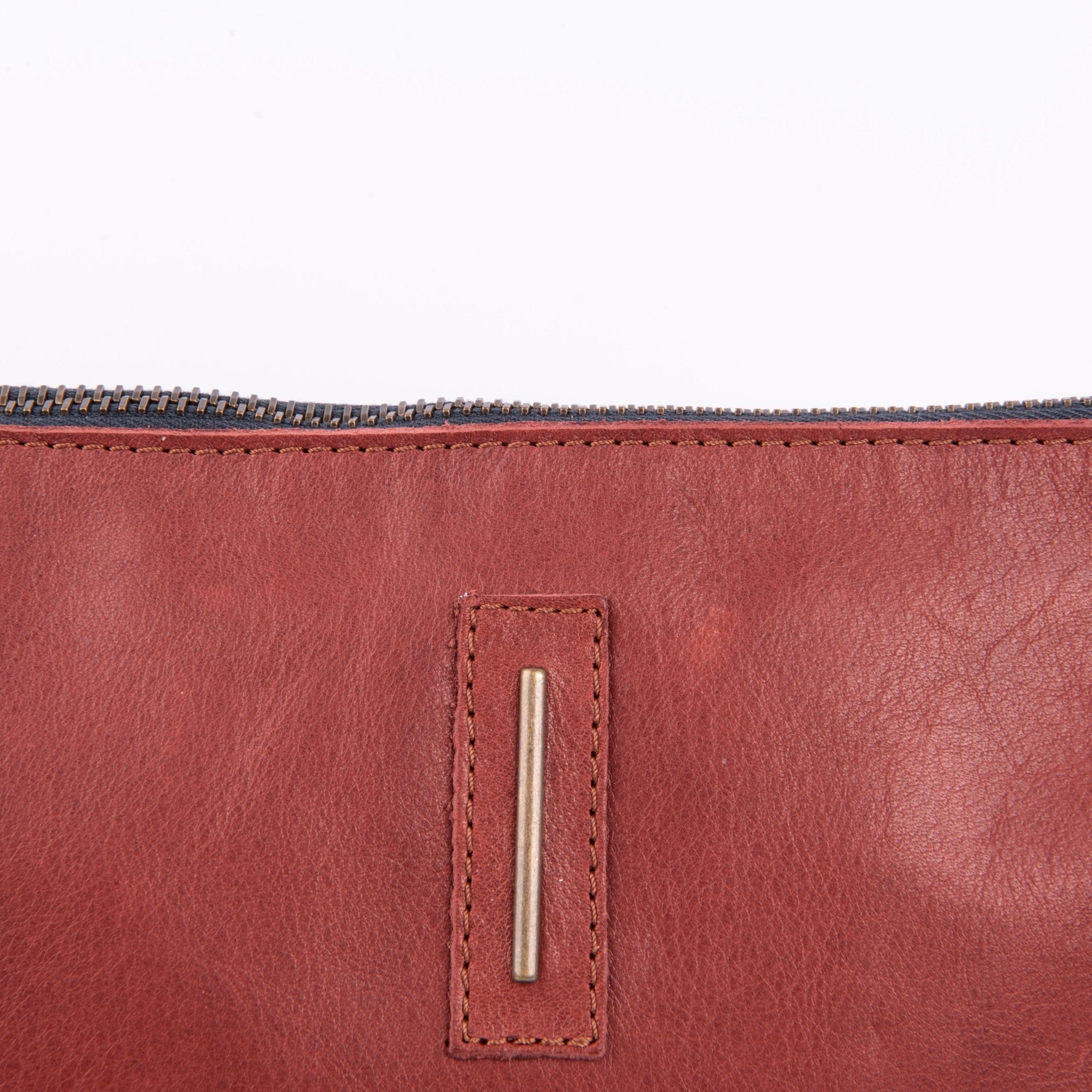 Pia Large mousse cuoio inglese - borsellino in pelle marrone - Marta Ray