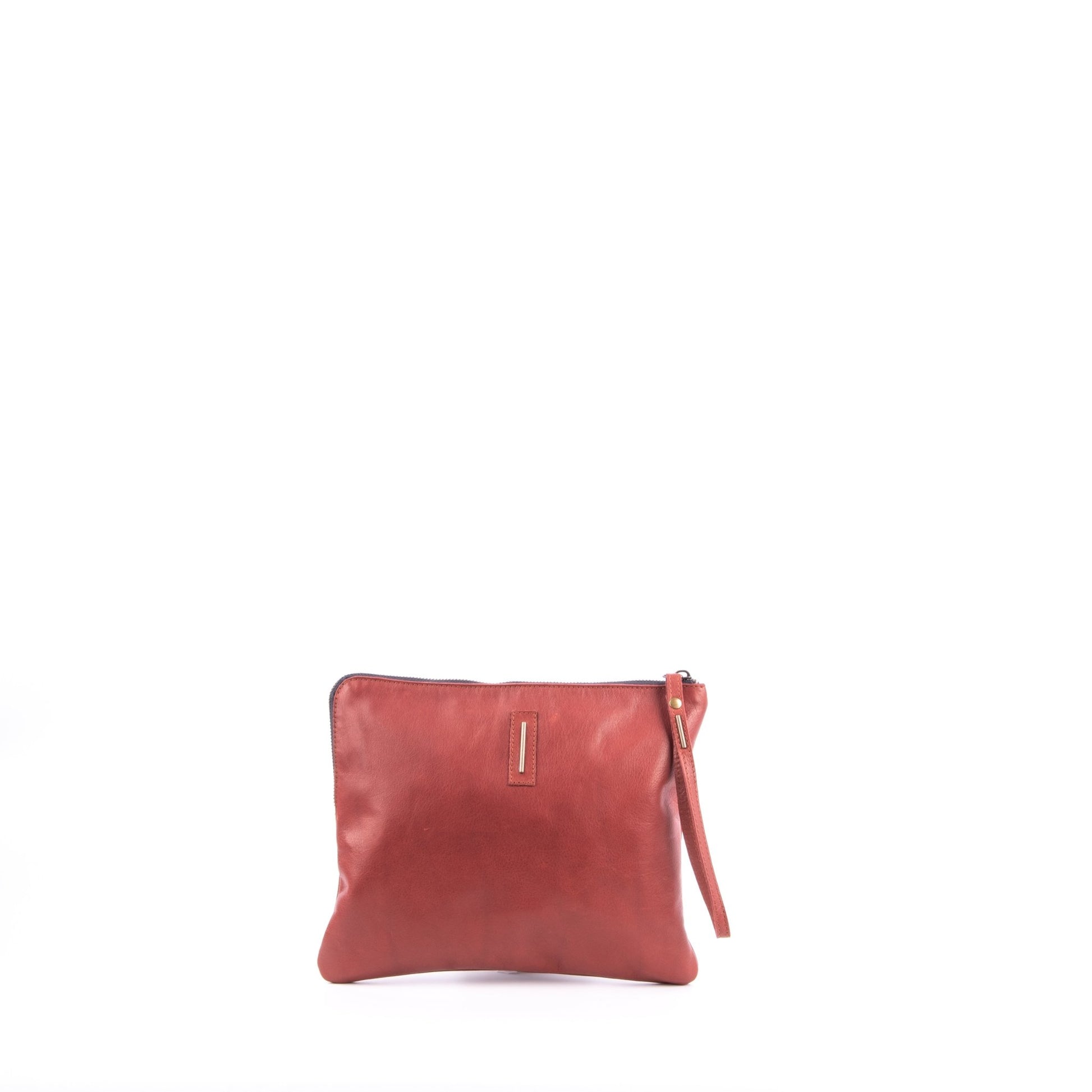 Pia Large mousse cuoio inglese - borsellino in pelle marrone - Marta Ray