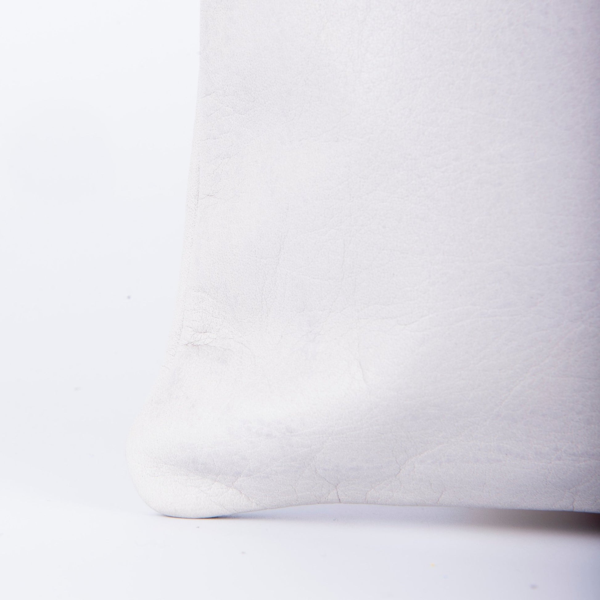 Pia Large mousse greige - borsellino in pelle bianco - Marta Ray