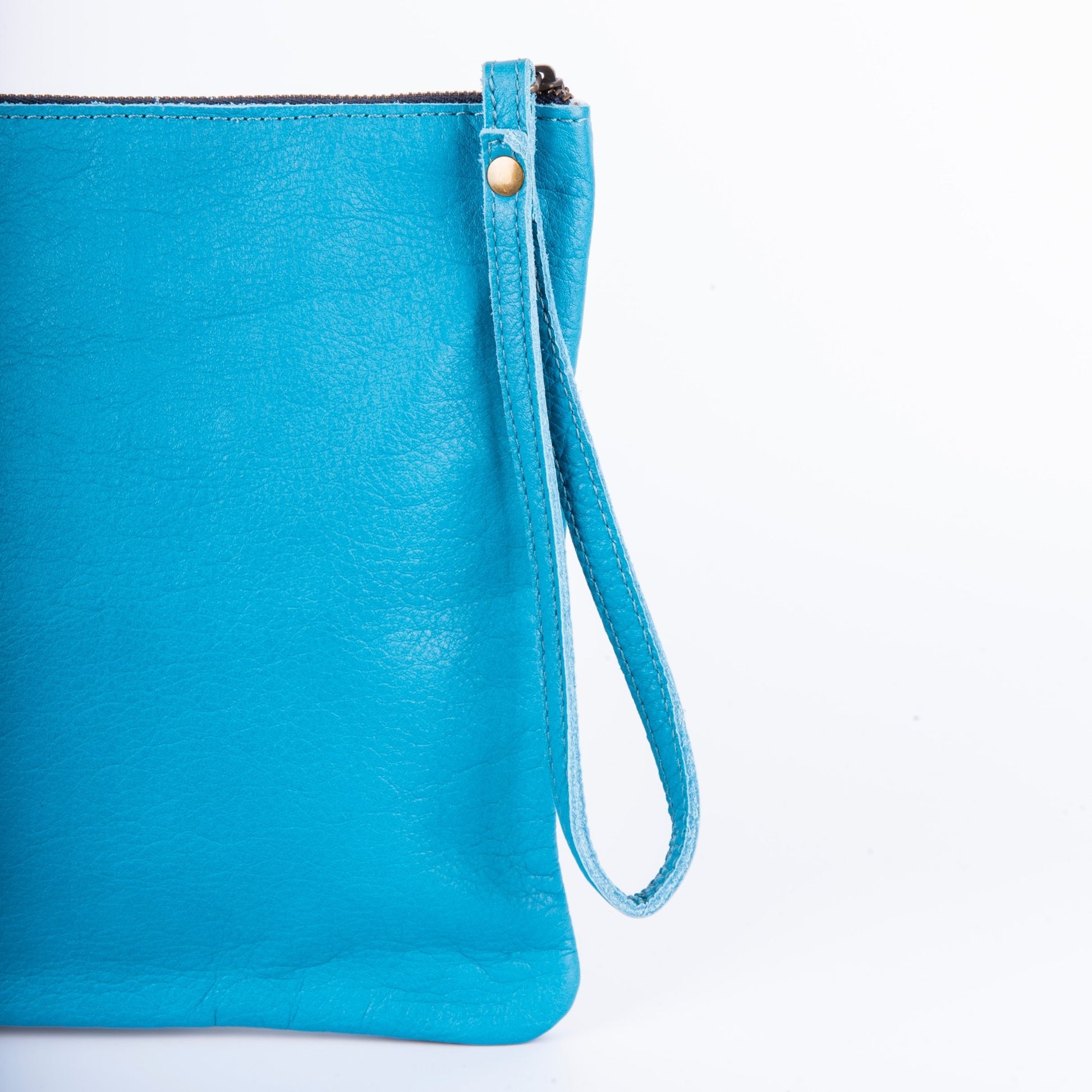 Pia Large mousse mare - borsellino in pelle blu - Marta Ray