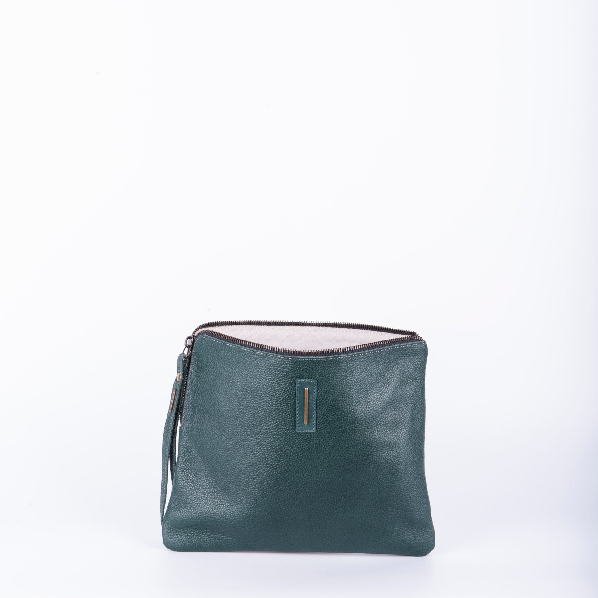 Pia Large new york cardo marino - borsellino in pelle verde - Marta Ray