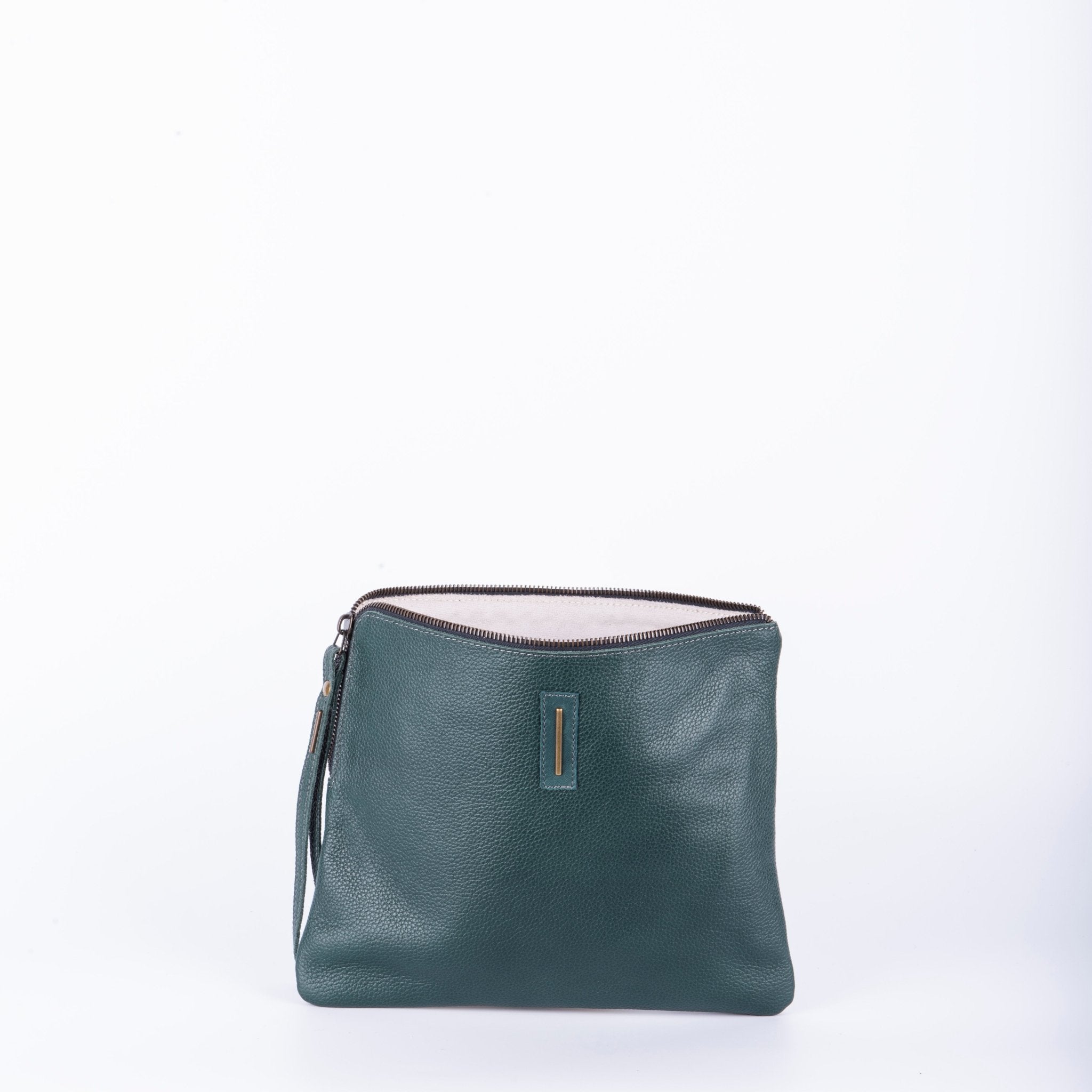 Pia Large new york cardo marino - borsellino in pelle verde - Marta Ray