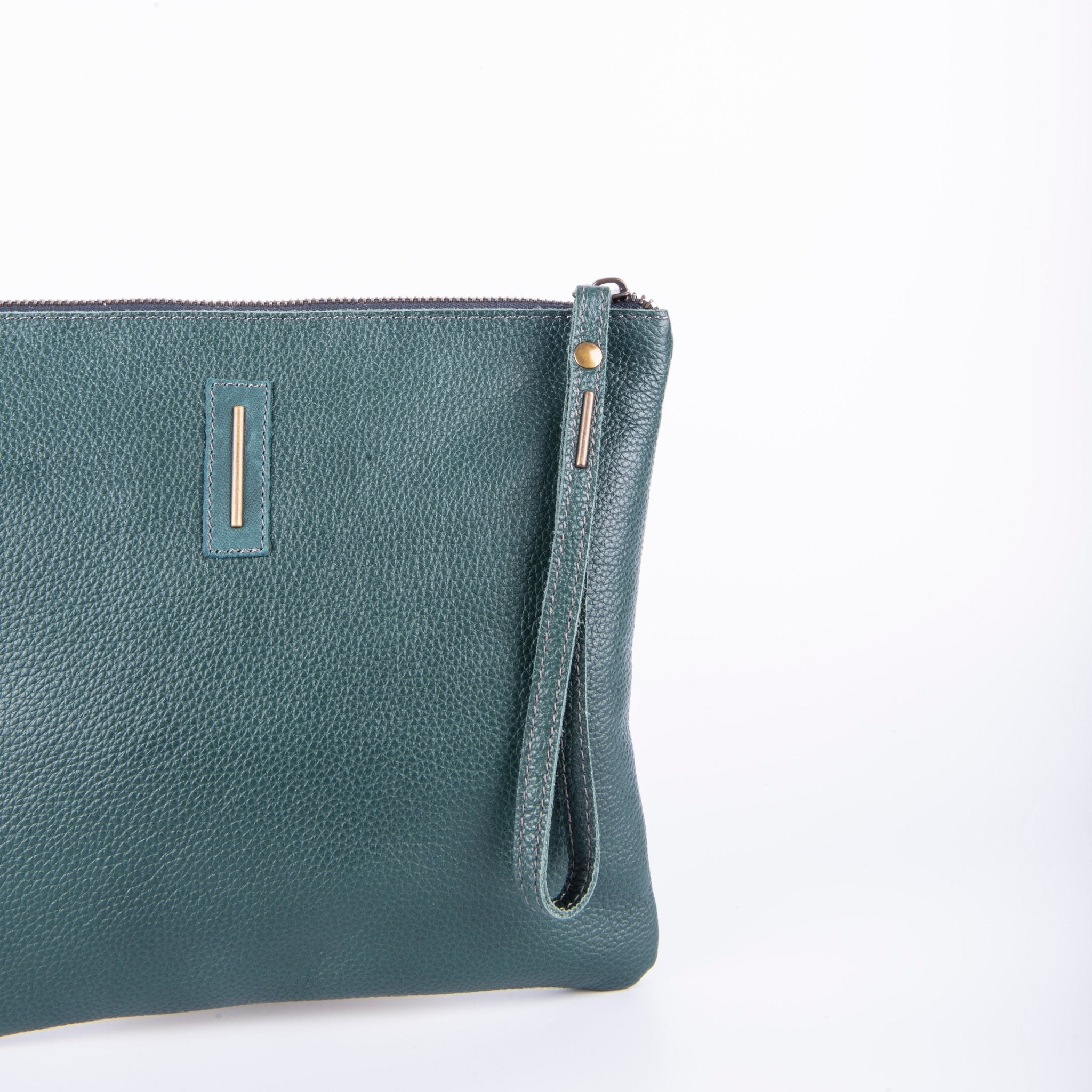 Pia Large new york cardo marino - borsellino in pelle verde - Marta Ray