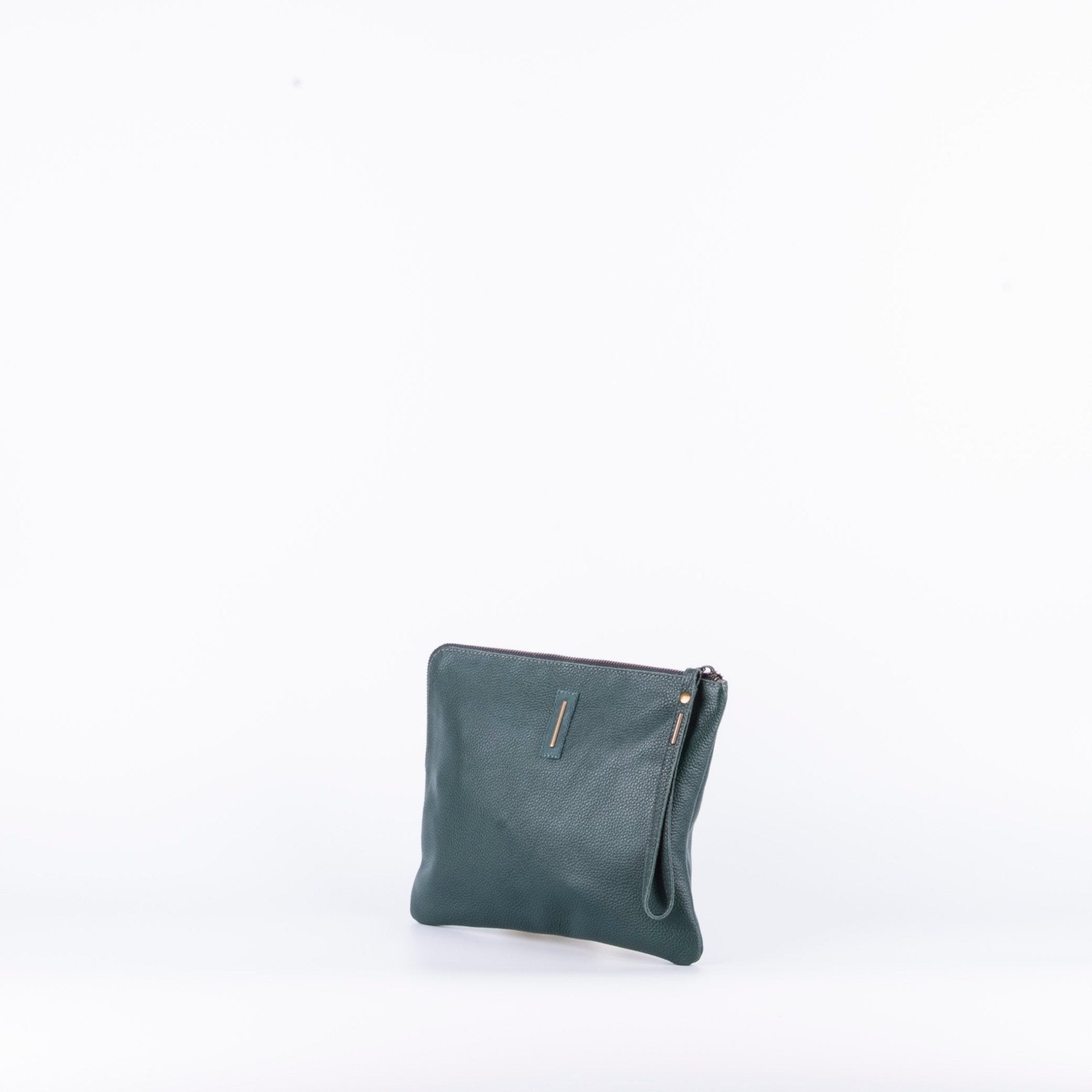 Pia Large new york cardo marino - borsellino in pelle verde - Marta Ray