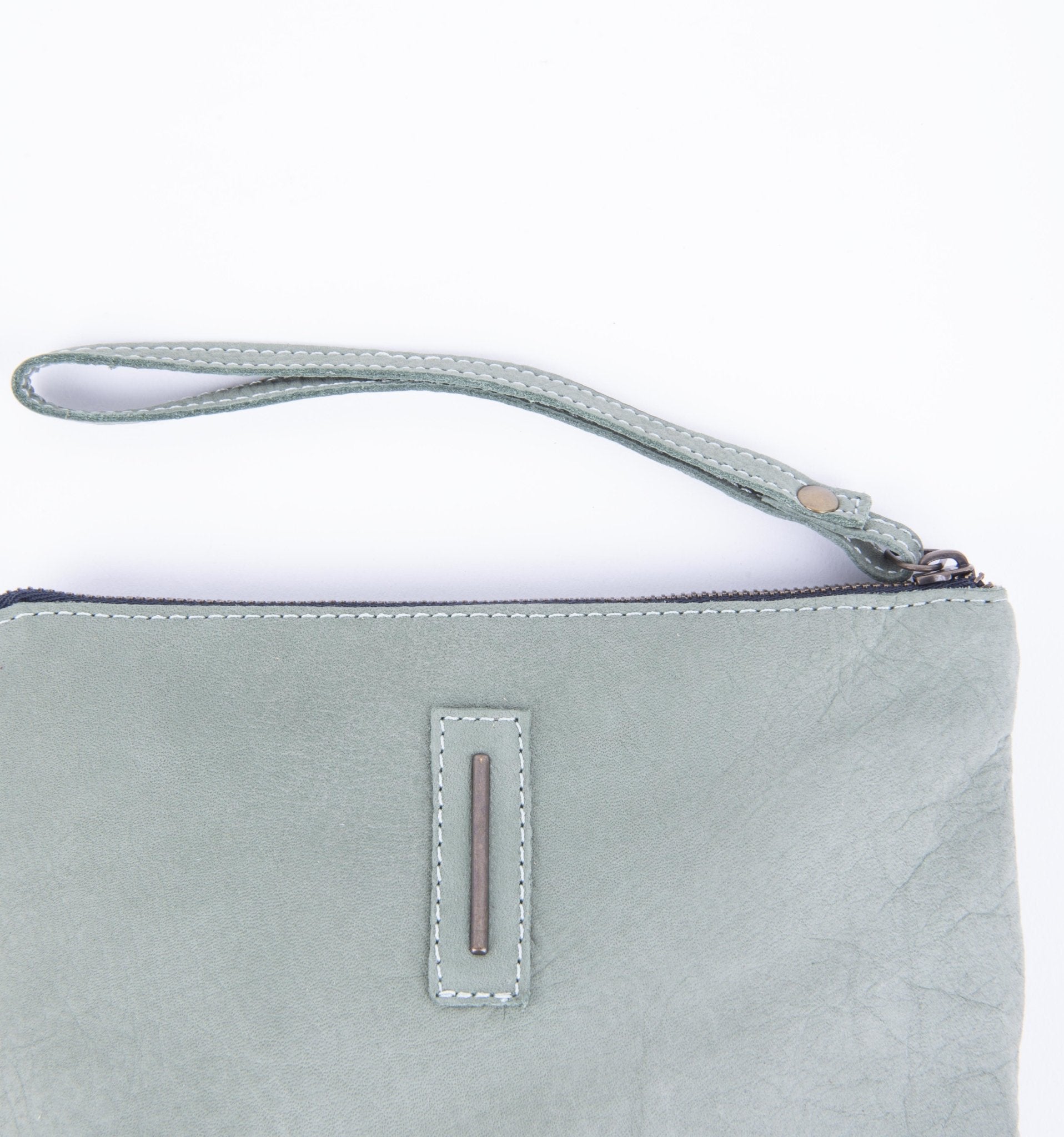 Pia Medium long beach edera - borsa make-up in pelle verde - Marta Ray