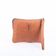 Pia Medium mousse whisky - borsa make-up in pelle marrone - Marta Ray
