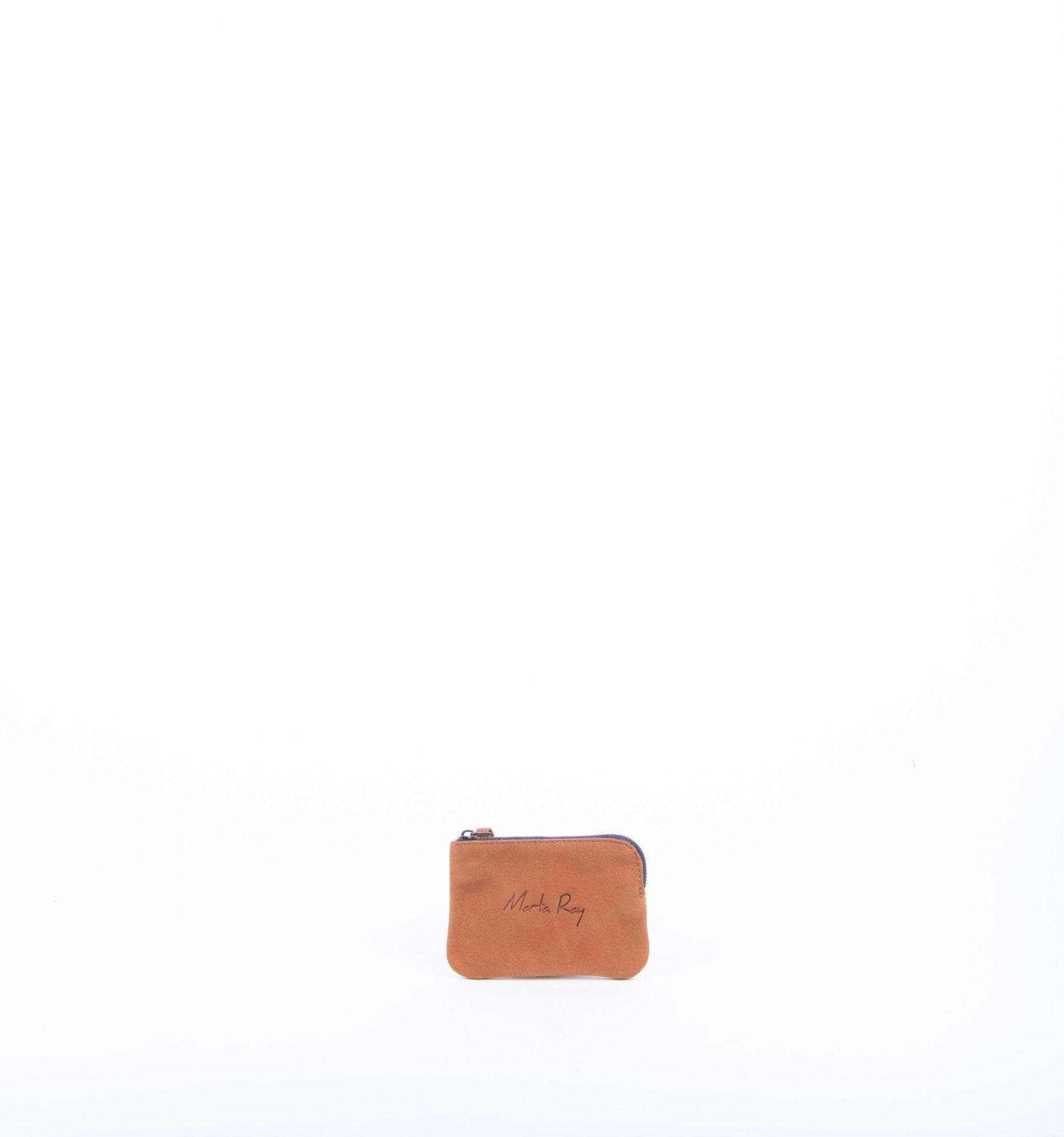 Pia Mini long beach cognac - borsa make-up in pelle marrone - Marta Ray