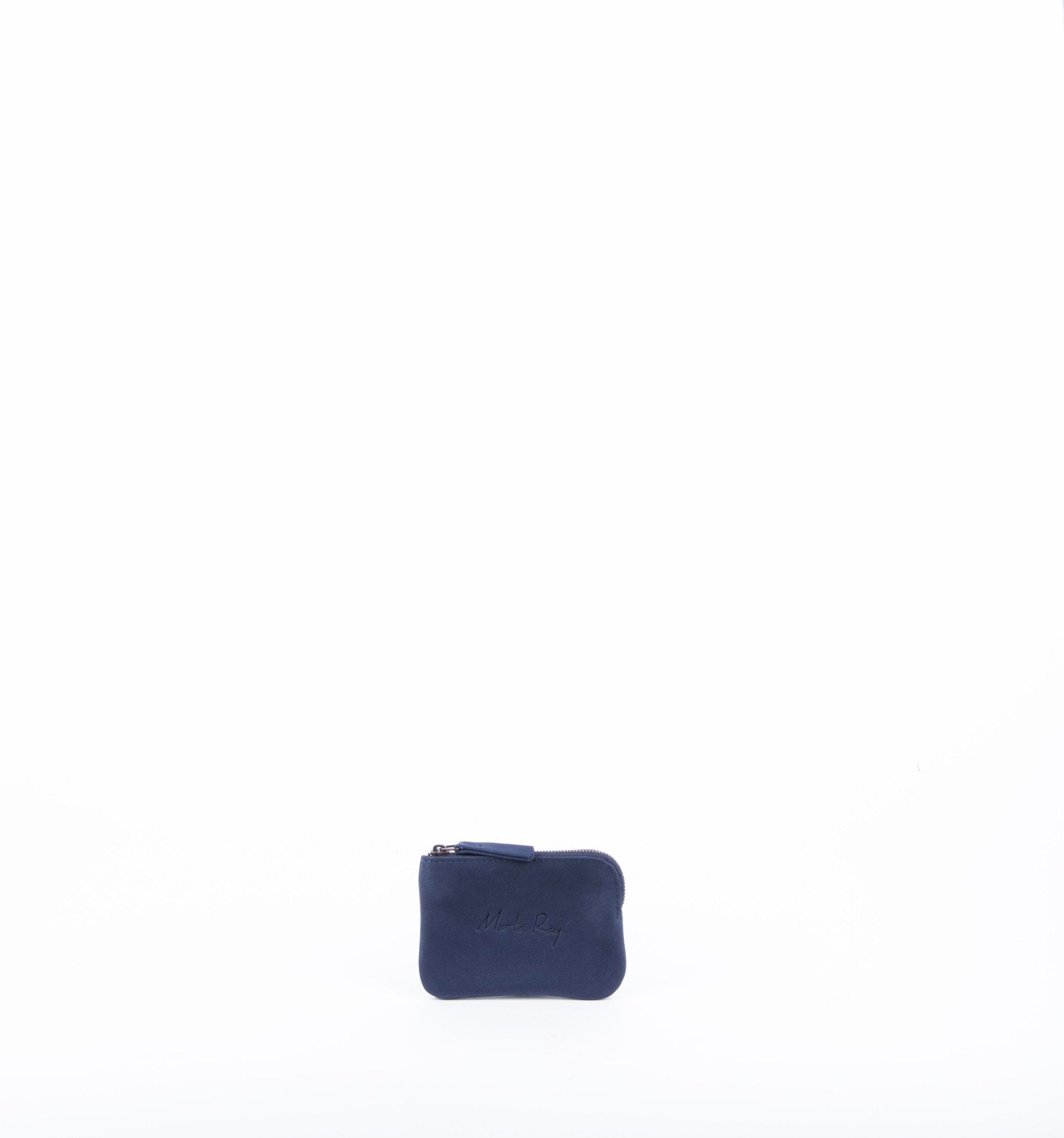 Pia Mini long beach navy - borsa make-up in pelle blu - Marta Ray