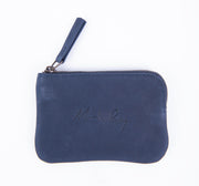 Pia Mini long beach navy - borsa make-up in pelle blu - Marta Ray
